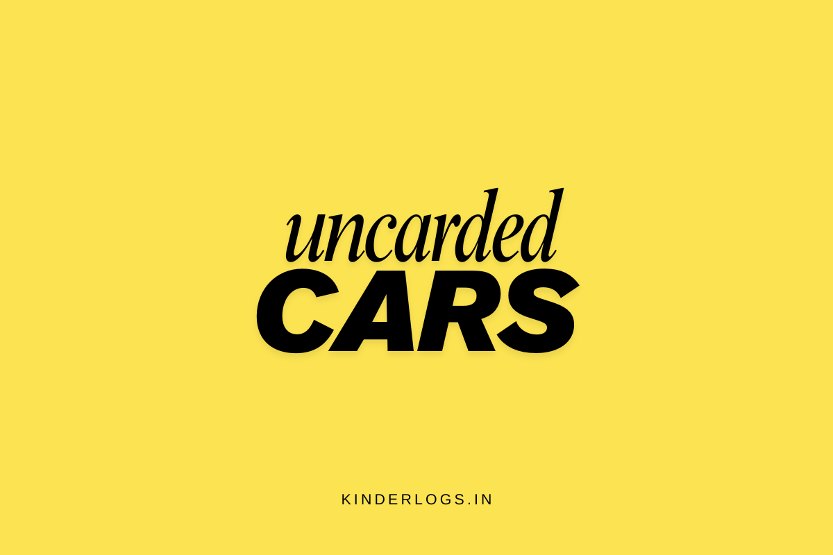 Uncarded Cars (NEW) - Kinder Logs