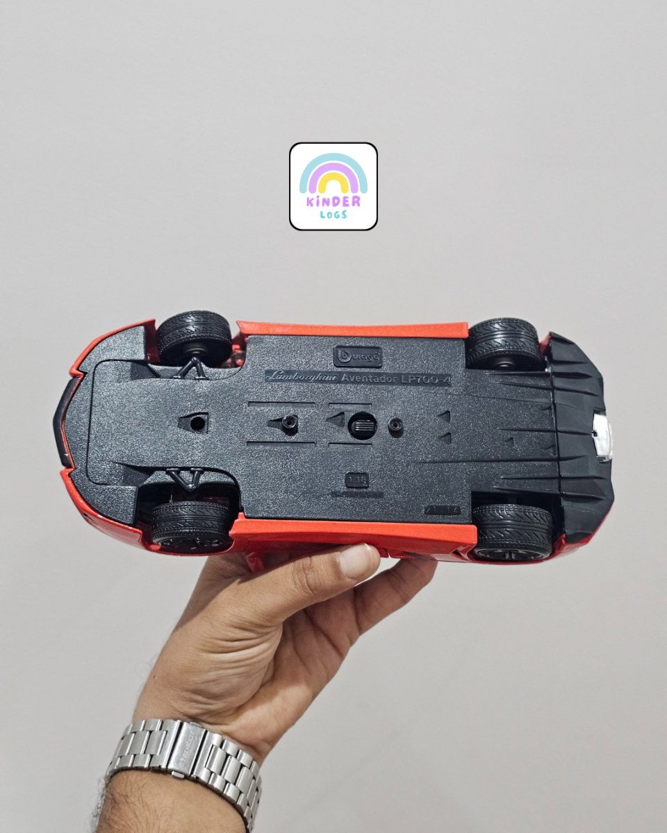 1:18 Bburago Lamborghini Aventador LP700 - 4 - Rosso Bia Color (Pre - Owned) - Kinder Logs