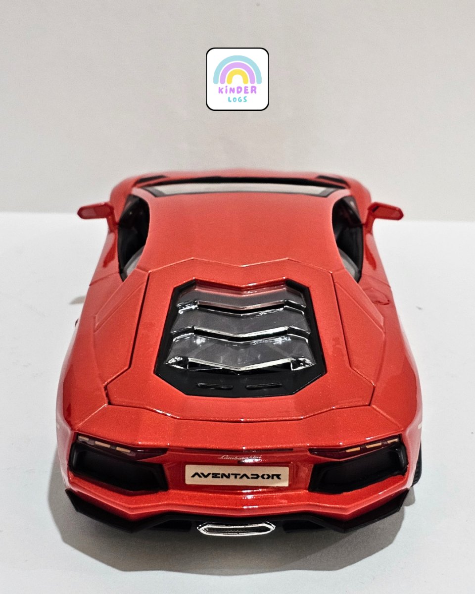 1:18 Bburago Lamborghini Aventador LP700 - 4 - Rosso Bia Color (Pre - Owned) - Kinder Logs