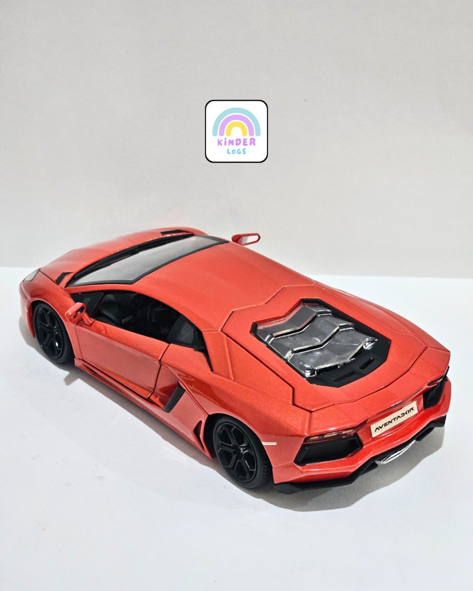 1:18 Bburago Lamborghini Aventador LP700 - 4 - Rosso Bia Color (Pre - Owned) - Kinder Logs