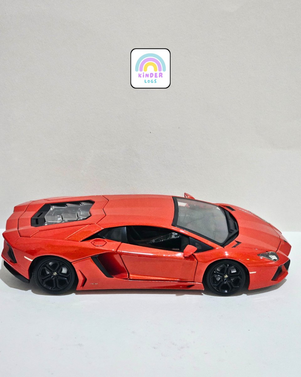 1:18 Bburago Lamborghini Aventador LP700 - 4 - Rosso Bia Color (Pre - Owned) - Kinder Logs