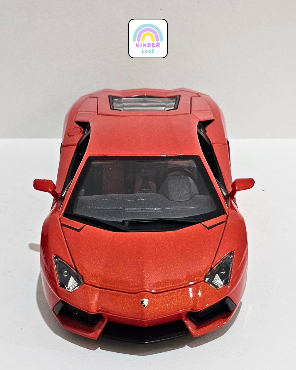 1:18 Bburago Lamborghini Aventador LP700 - 4 - Rosso Bia Color (Pre - Owned) - Kinder Logs