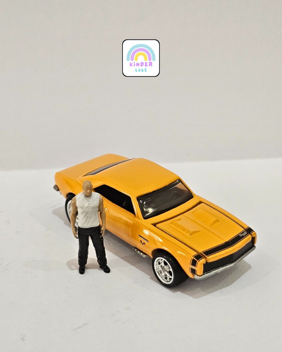 1:64 Vin Diesel Figurine For Diorama (Used) - Car Not Included - Kinder Logs