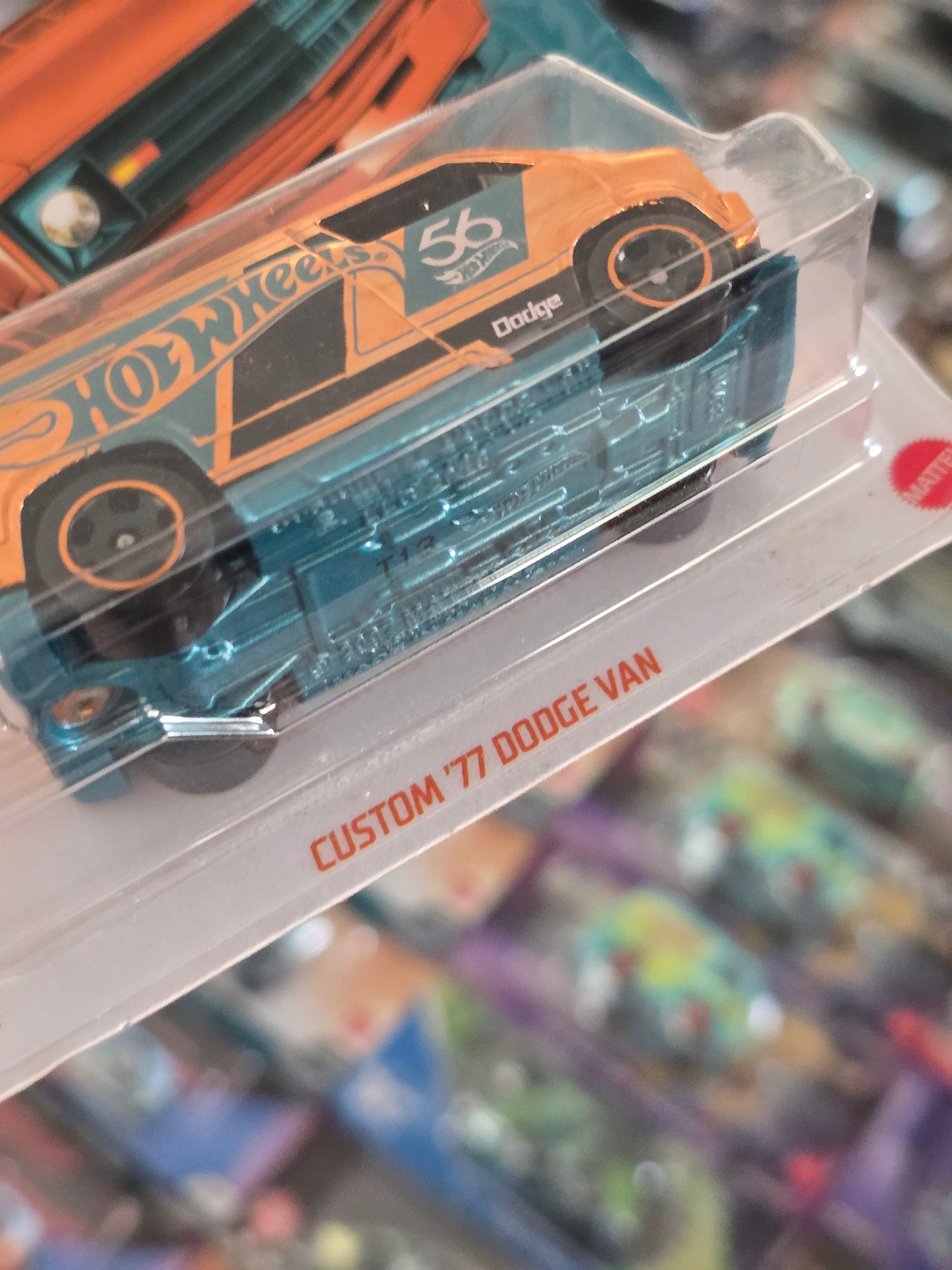 56th Anniversary Hot Wheels Custom 1977 Dodge Van (Chase)