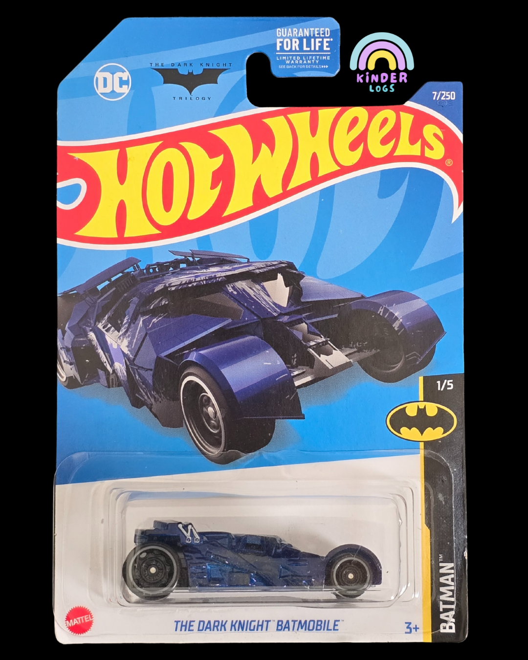 Hot Wheels DC Batman 'The Dark Knight Trilogy' Batmobile (Treasure Hunt)