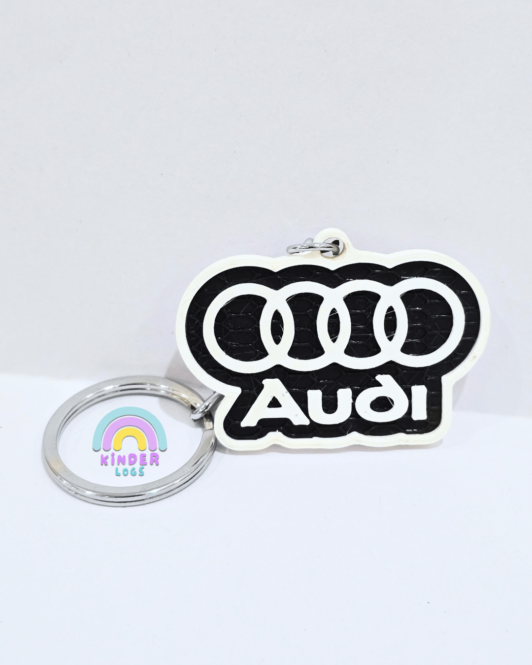 3D - Printed Audi Logo Key Chain - Kinder Logs