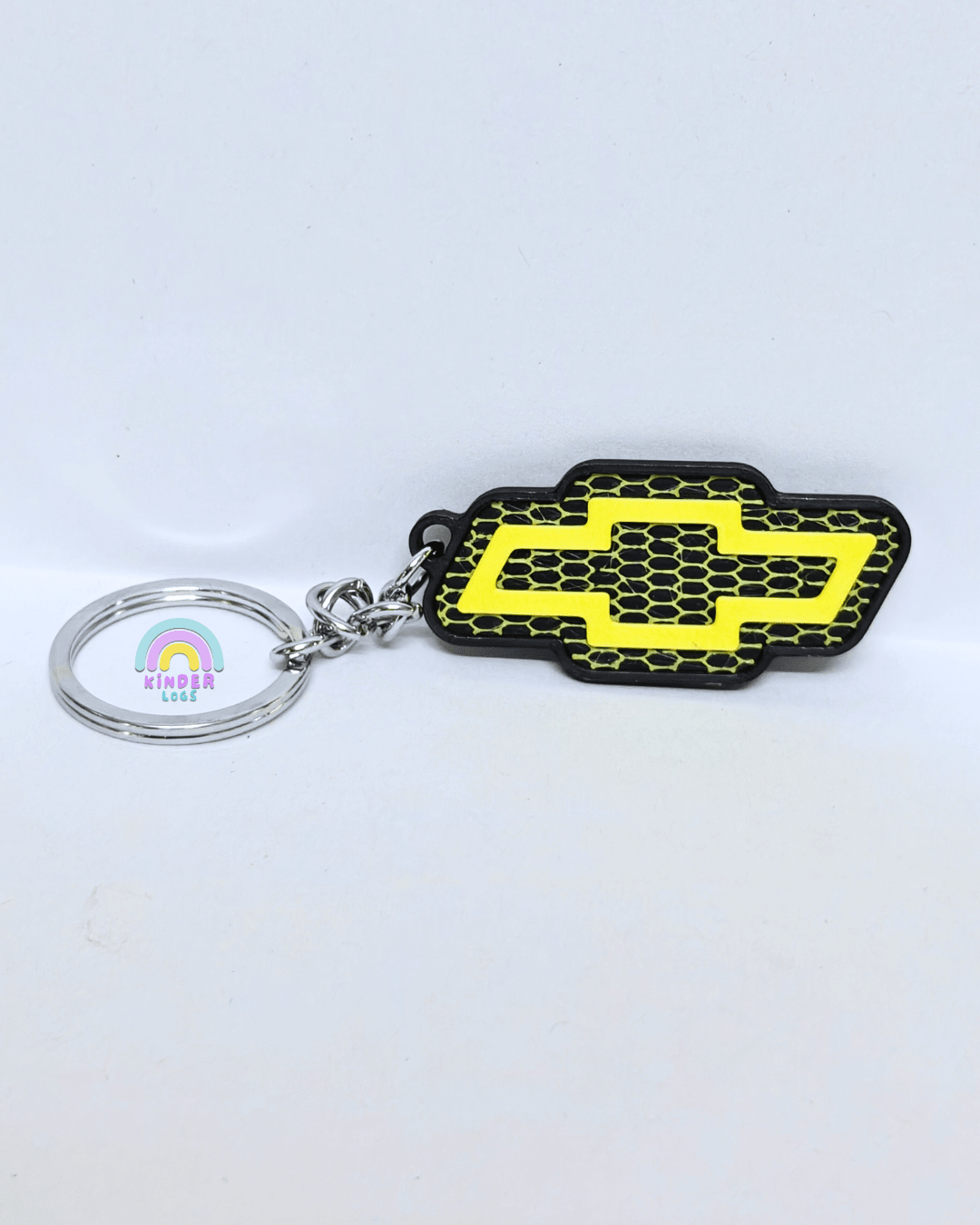 3D - Printed Chevrolet Logo Key Chain - Kinder Logs