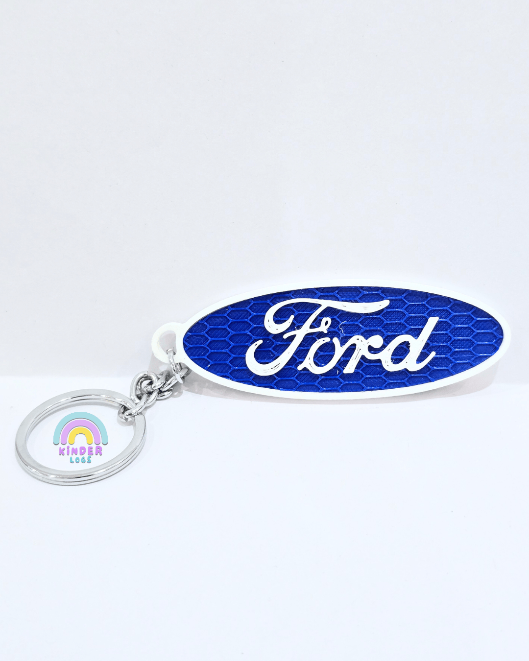 3D - Printed Ford Logo Key Chain - Kinder Logs