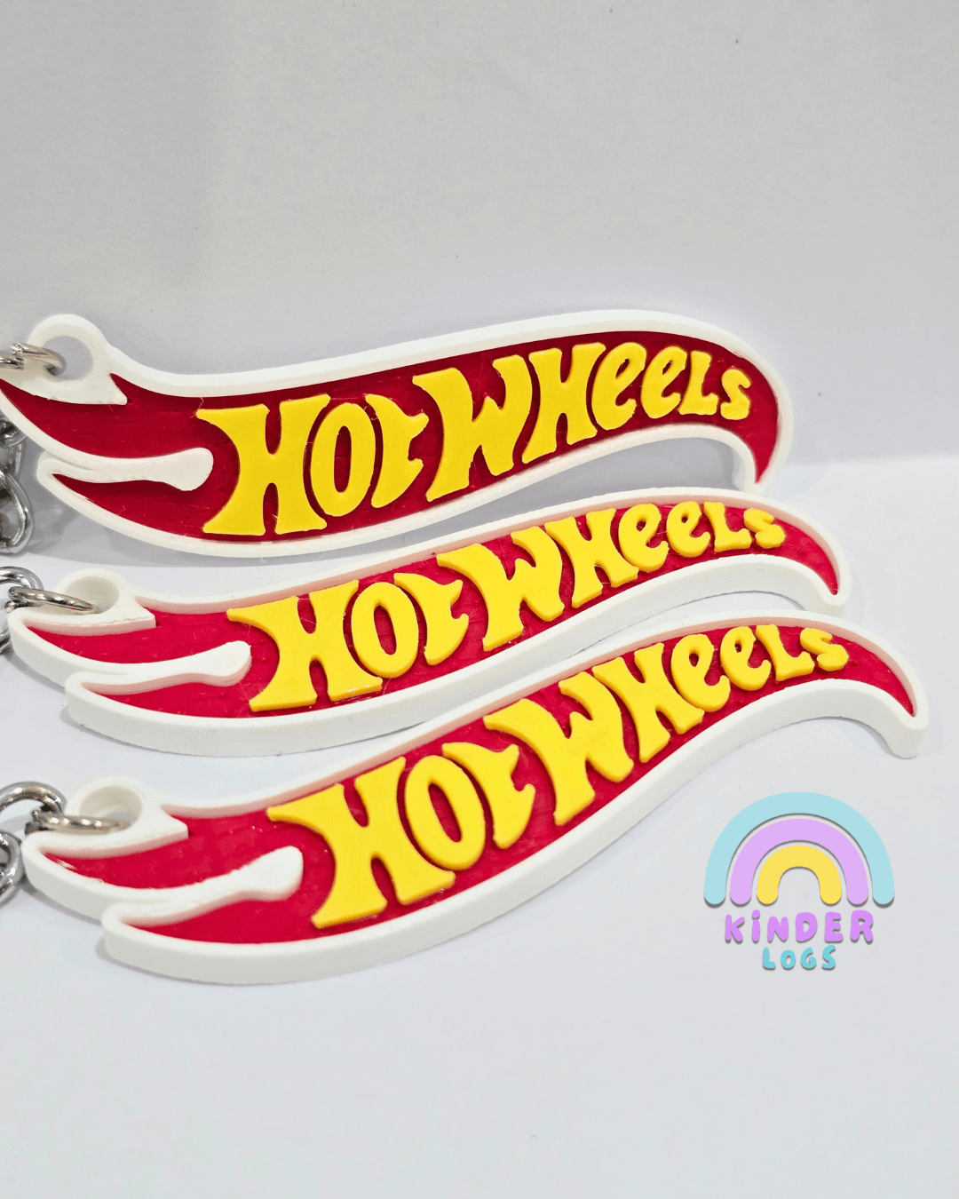 3D - Printed Hot Wheels Key Chain (Set of 3) - Kinder Logs