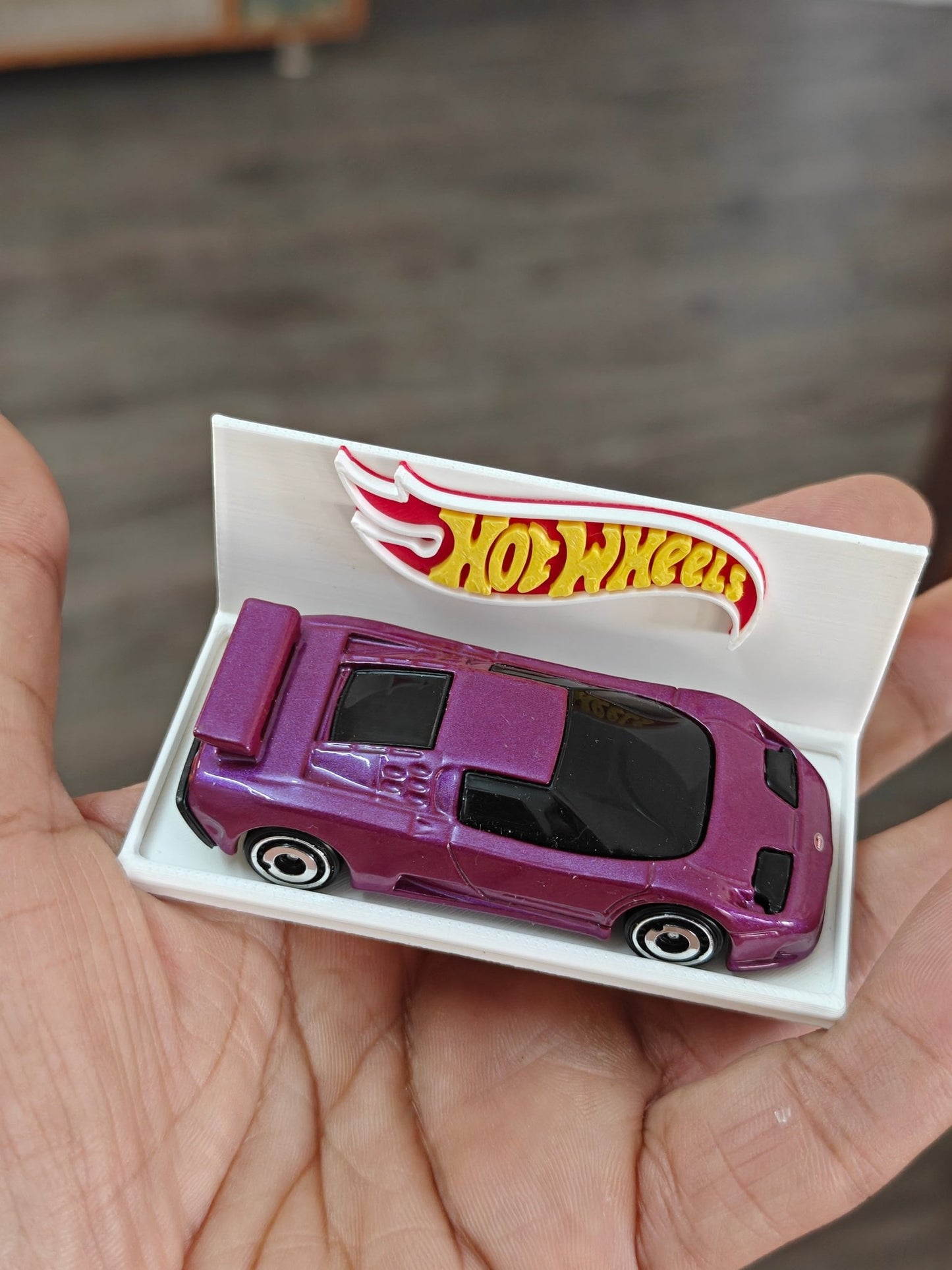 3D - Printed Hot Wheels Single Car Display - Kinder Logs