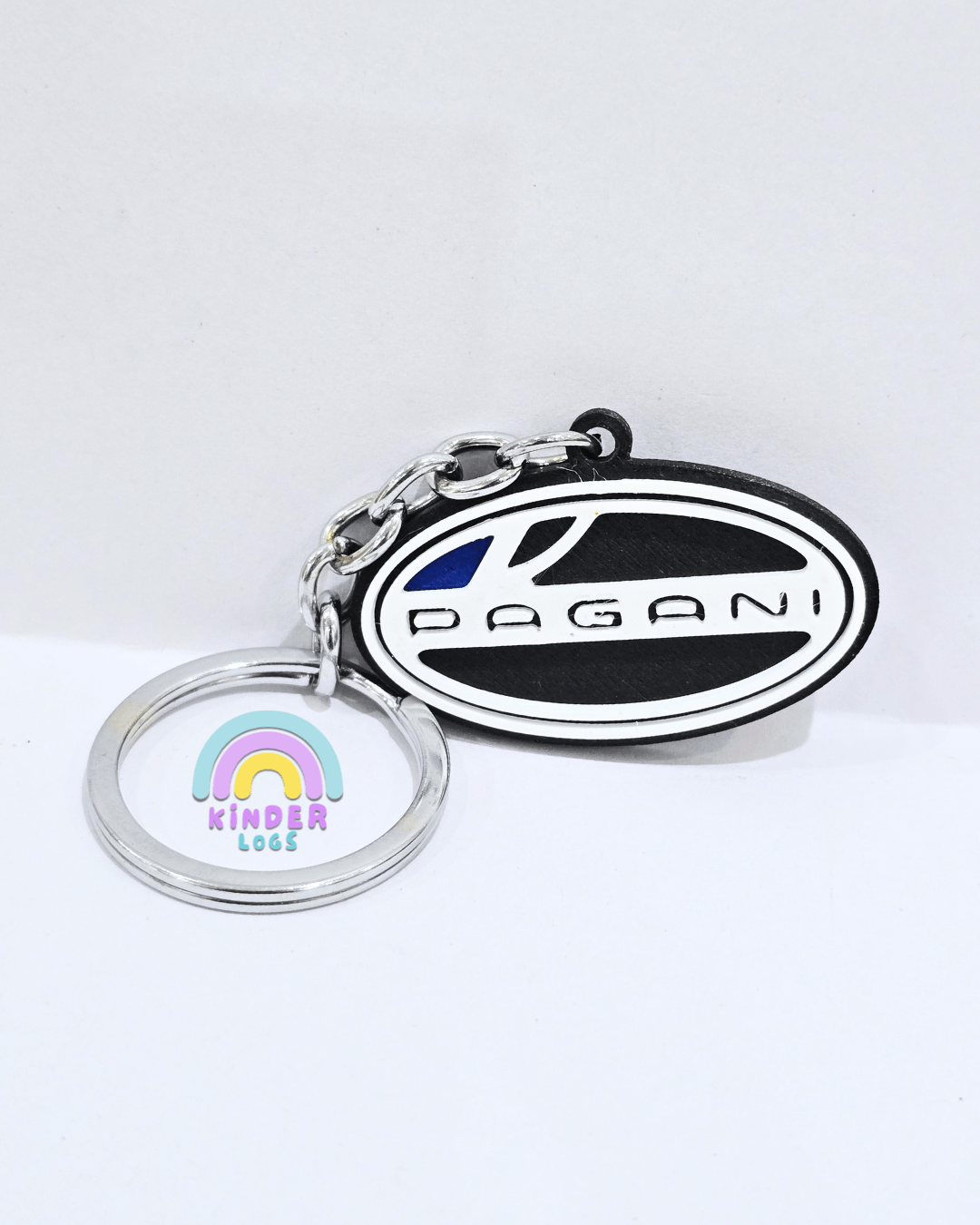 3D - Printed Pagani Logo Key Chain - Kinder Logs