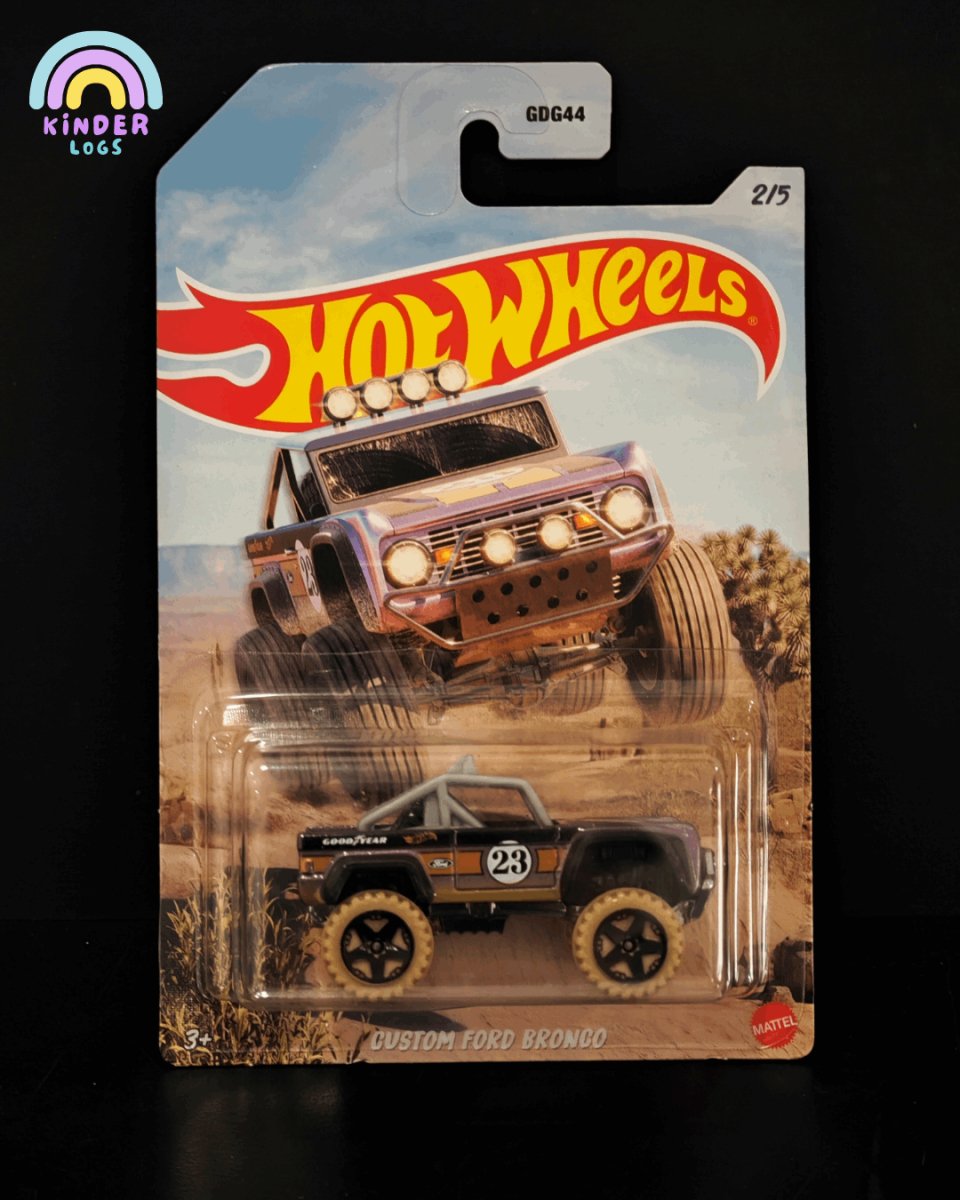 Hot Wheels Ford Bronco 4x4, Modellino Auto Giocattolo In Scala 1:64, Veicolo Off-road, Colori E Decorazioni Assortite