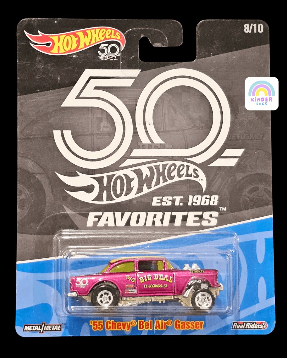 50th Anniversary Hot Wheels 1955 Chevy Bel Air Gasser - Kinder Logs