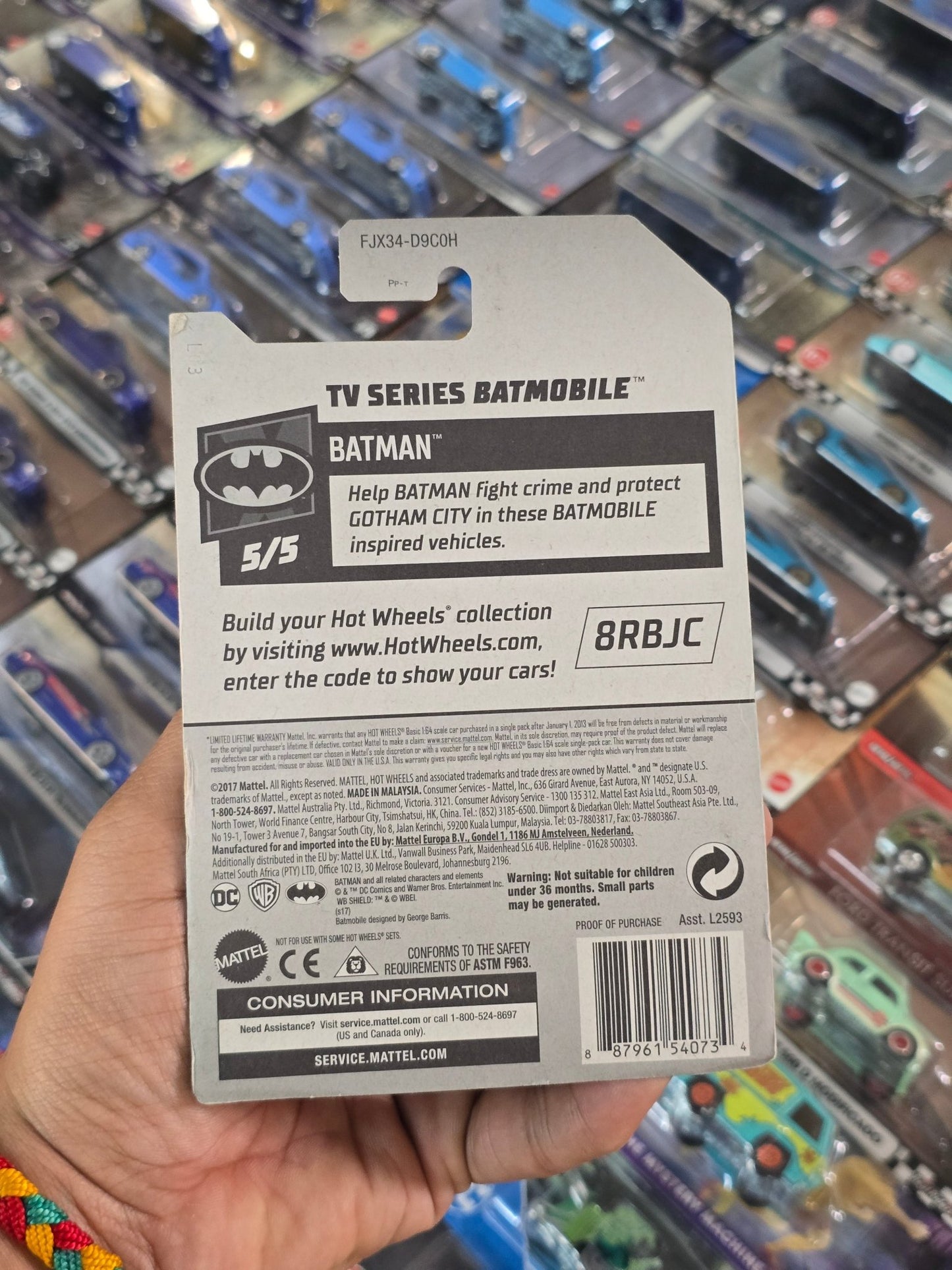 50th Anniversary Hot Wheels TV Series Batmobile - Kinder Logs