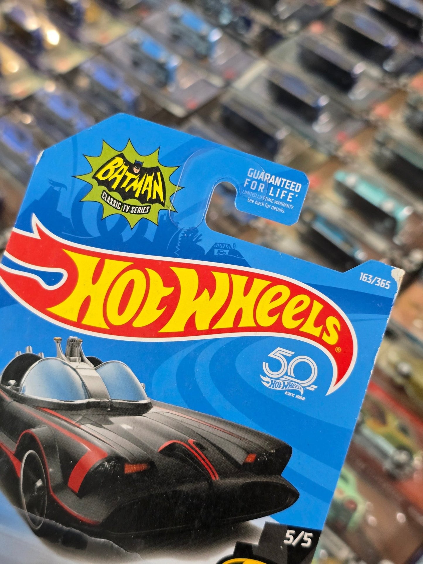 50th Anniversary Hot Wheels TV Series Batmobile - Kinder Logs