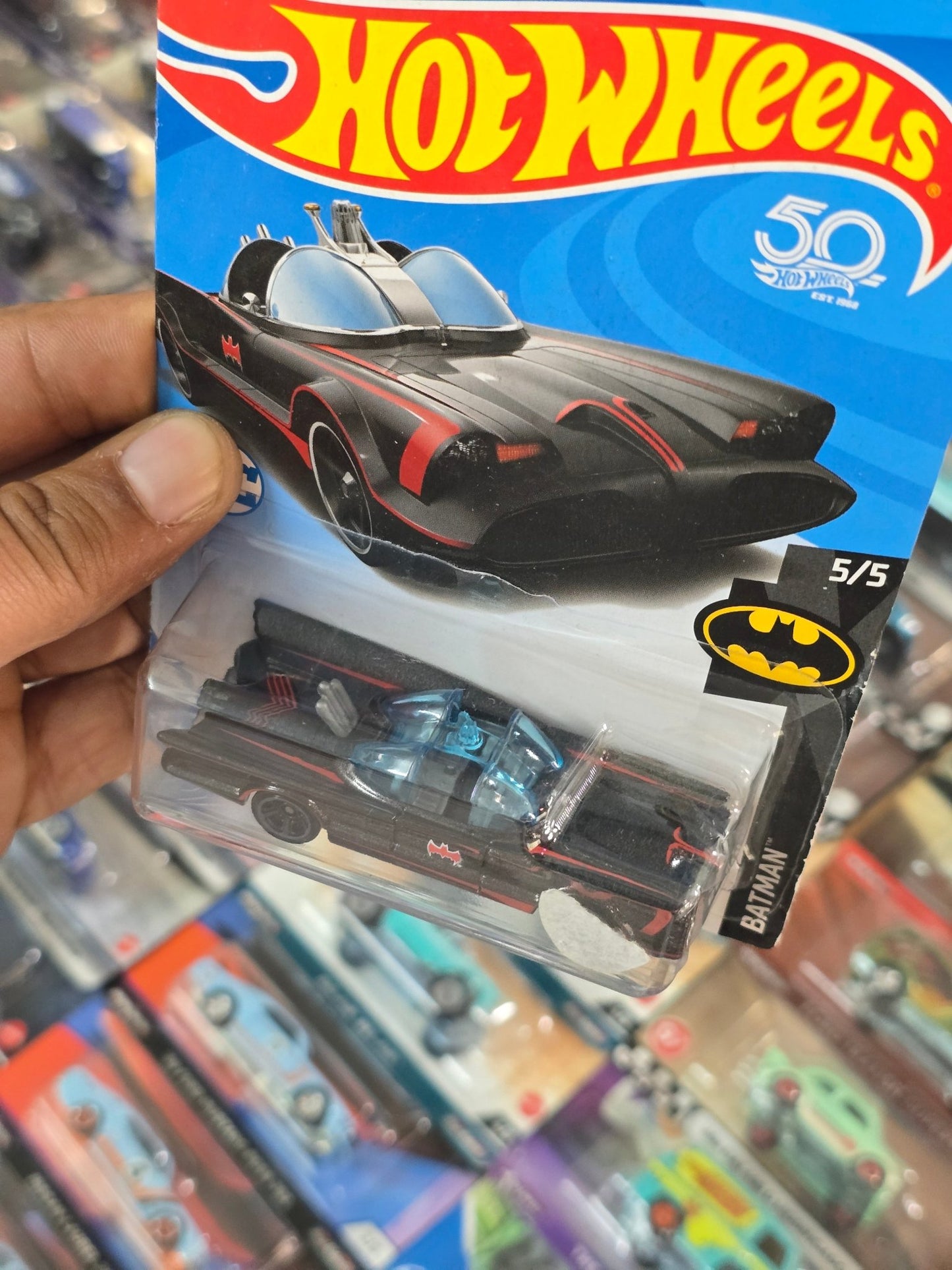 50th Anniversary Hot Wheels TV Series Batmobile - Kinder Logs