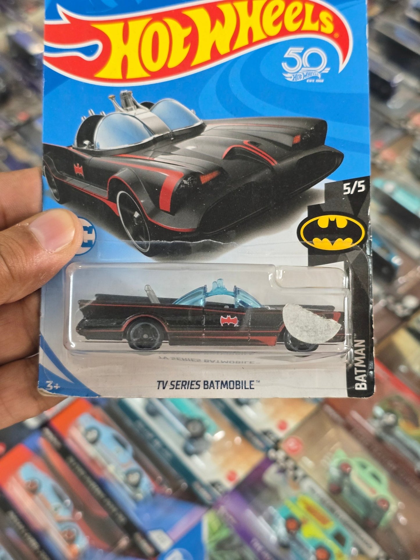 50th Anniversary Hot Wheels TV Series Batmobile - Kinder Logs