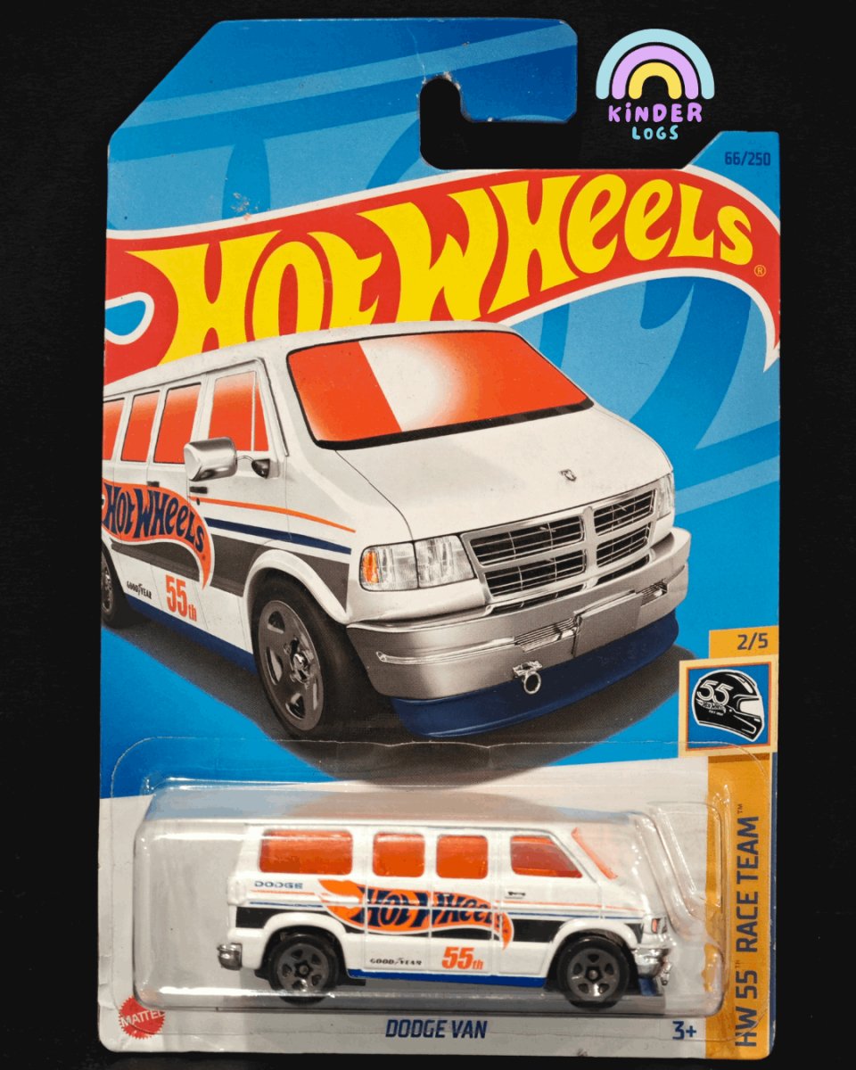 55 Race Team Hot Wheels Dodge Van - Kinder Logs