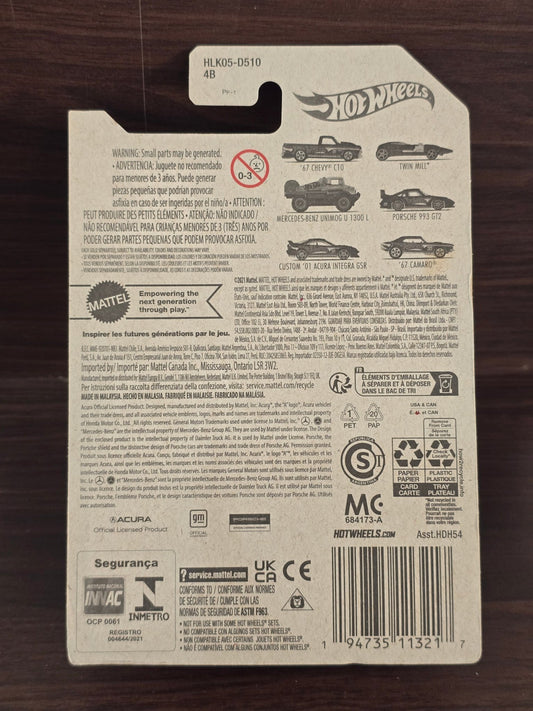 55th Anniversary Hot Wheels Mercedes - Benz UNIMOG 1300L (2021 Imported Card) - Kinder Logs