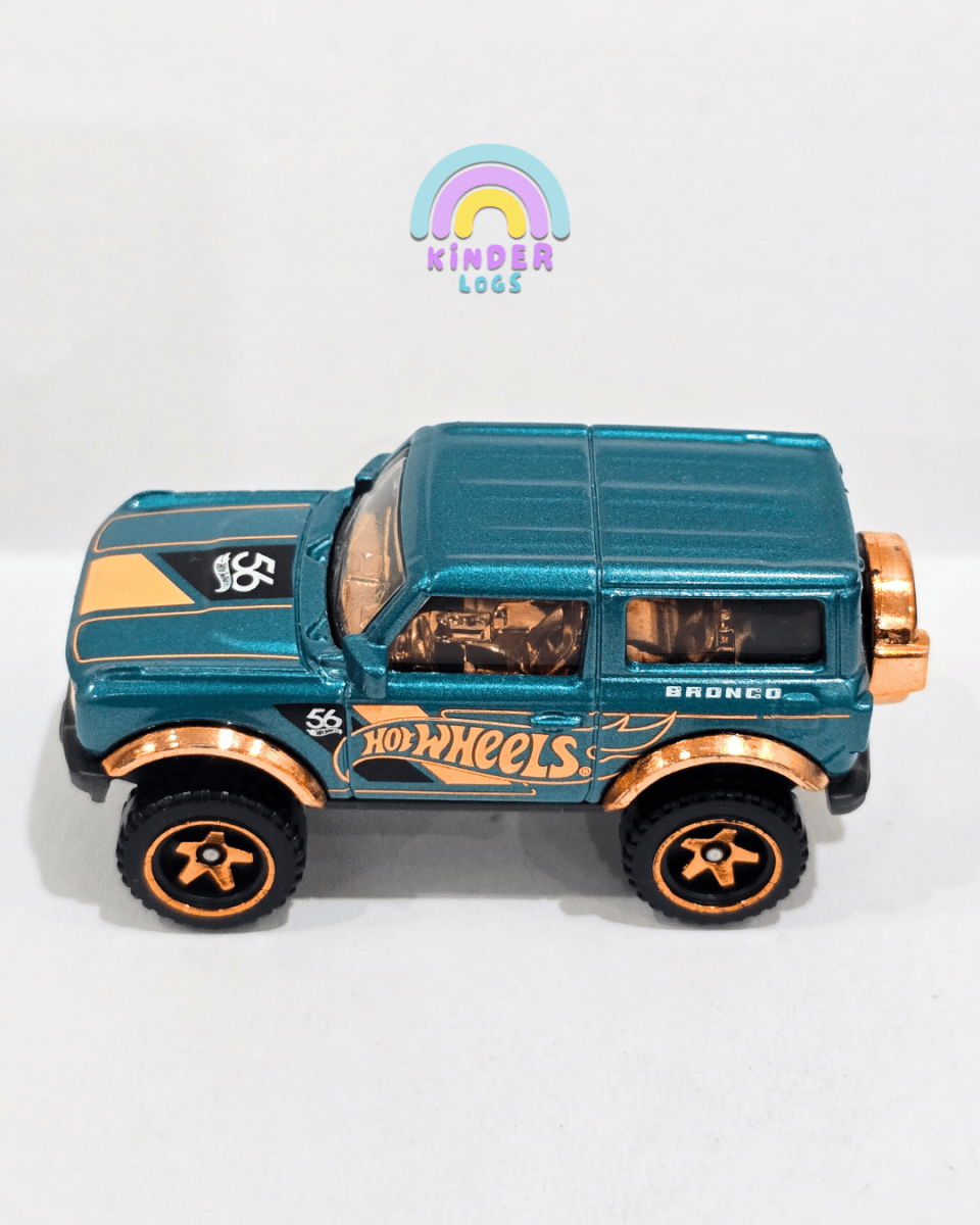 56th Anniversary Hot Wheels 2021 Ford Bronco (Uncarded) - Kinder Logs