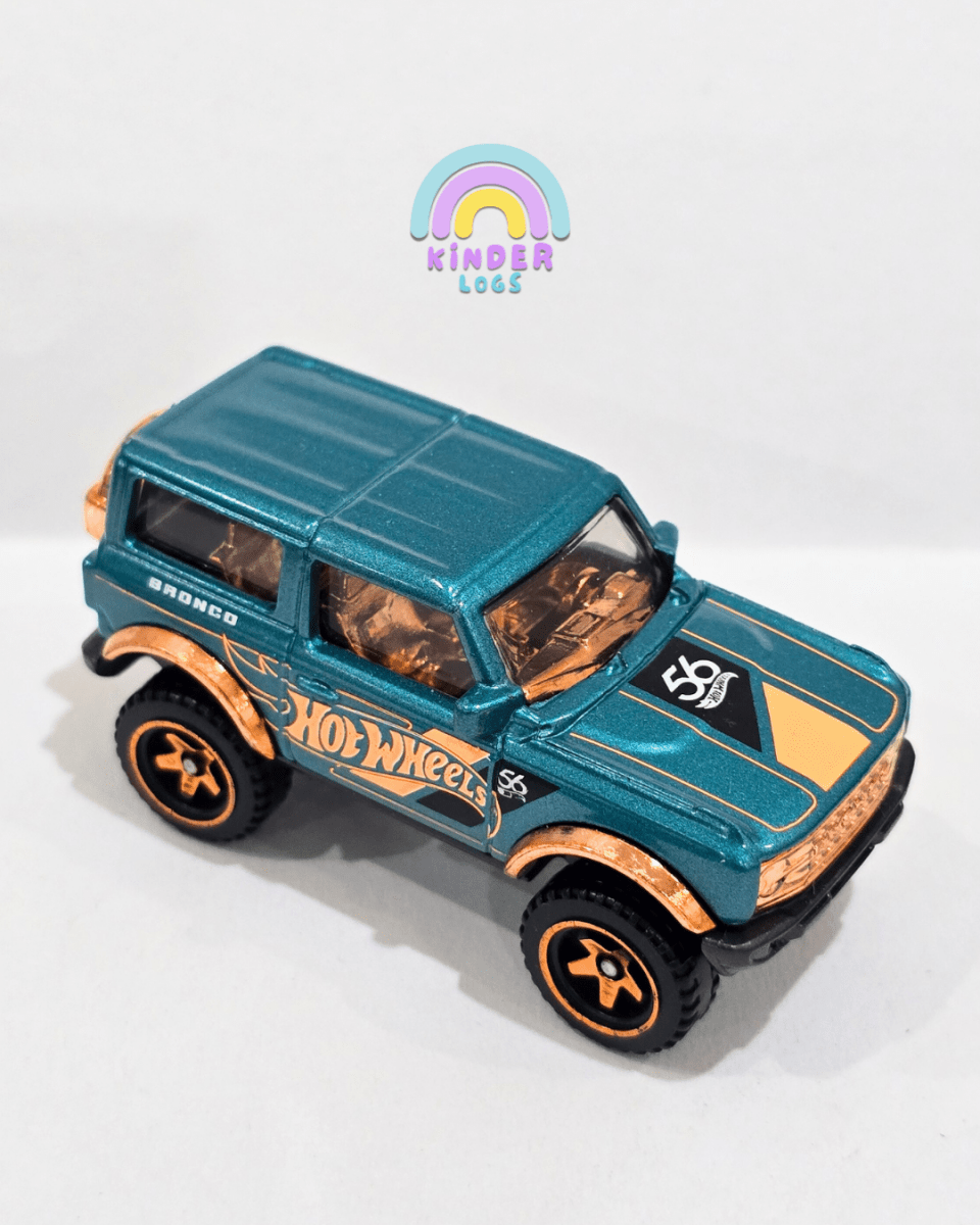 56th Anniversary Hot Wheels 2021 Ford Bronco (Uncarded) - Kinder Logs