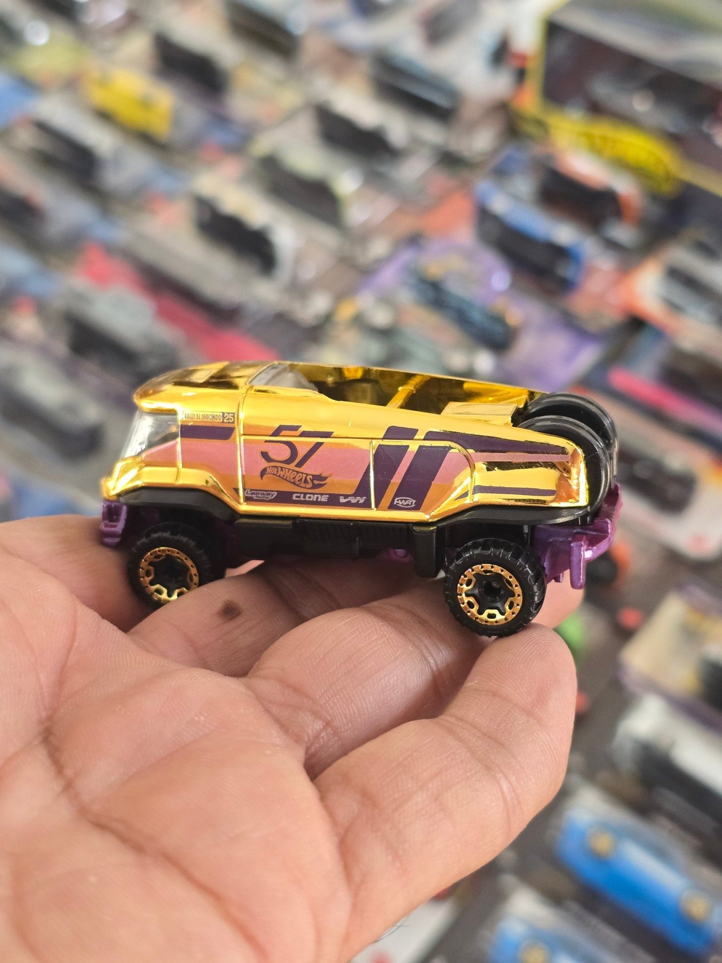 57th Anniversary Hot Wheels Baja Bison T5 - Minor Paint Issue (Uncarded) - Kinder Logs