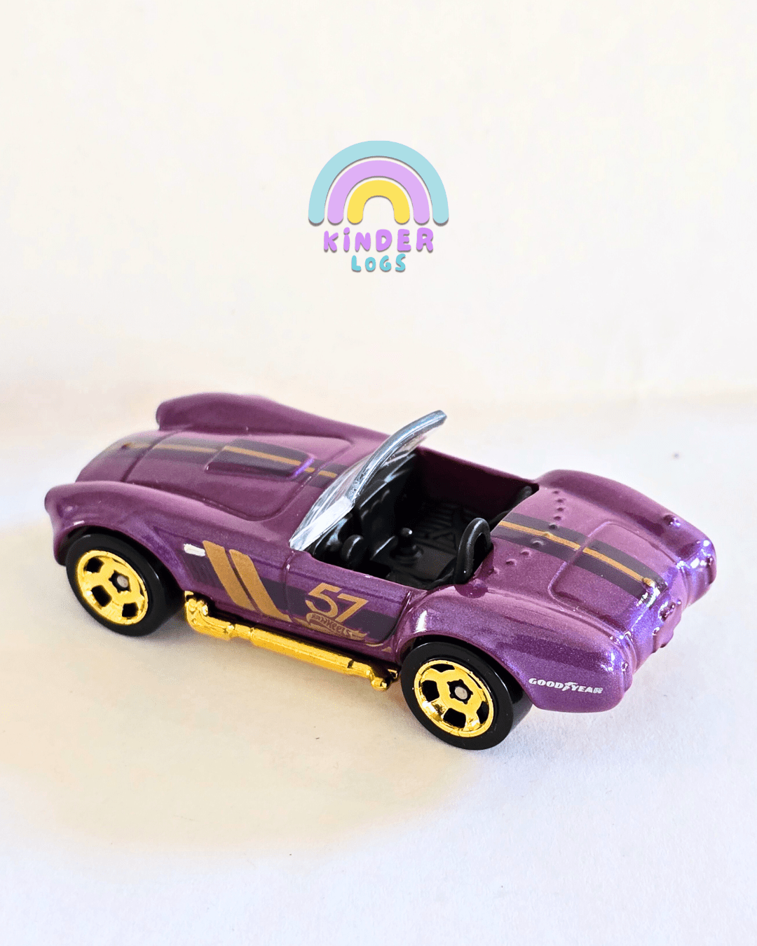 57th Anniversary Hot Wheels Shelby Cobra 427 S/C (Uncarded - New) - Kinder Logs