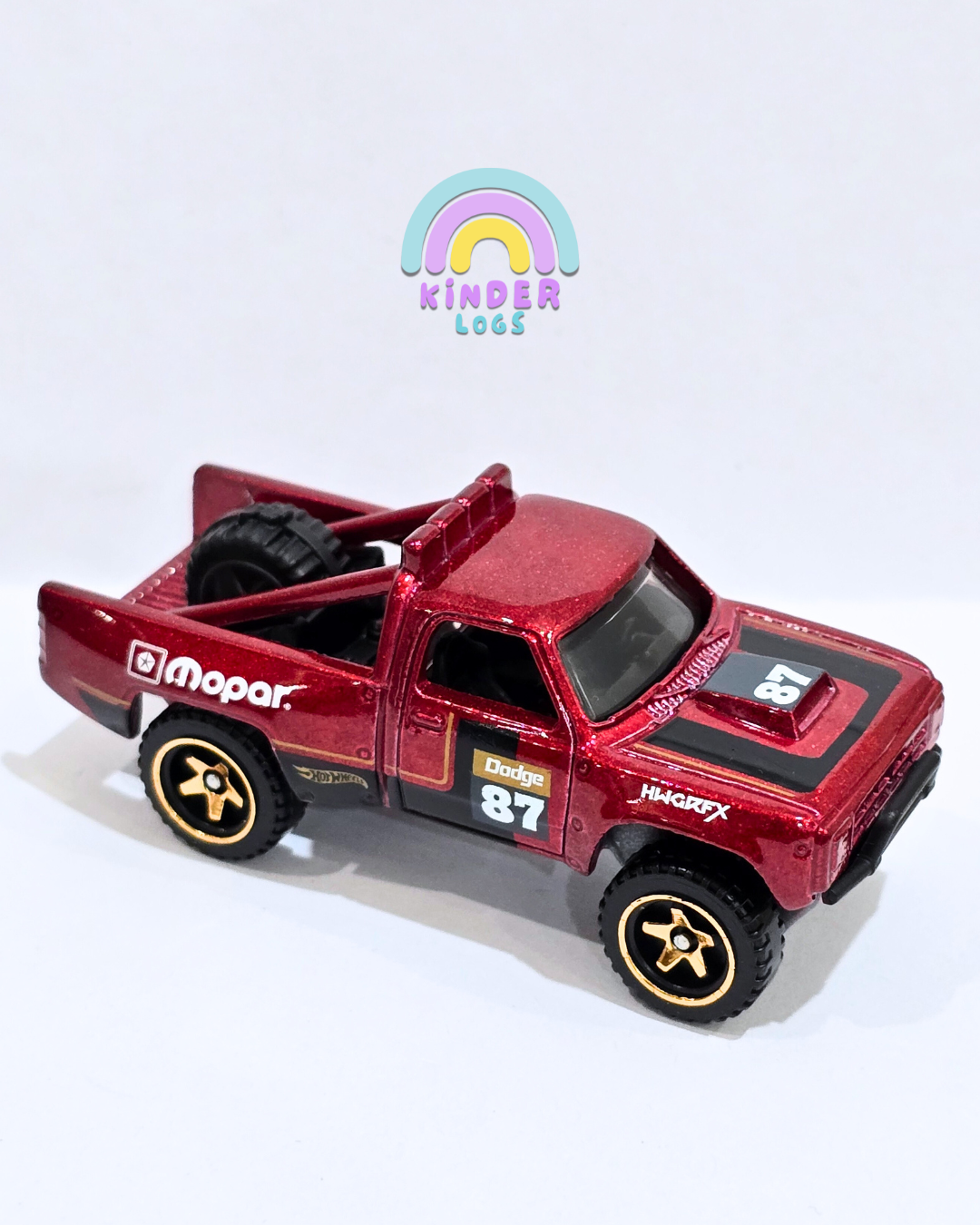 Hot Wheels 1987 Dodge D100 - Maroon (Uncarded - New)
