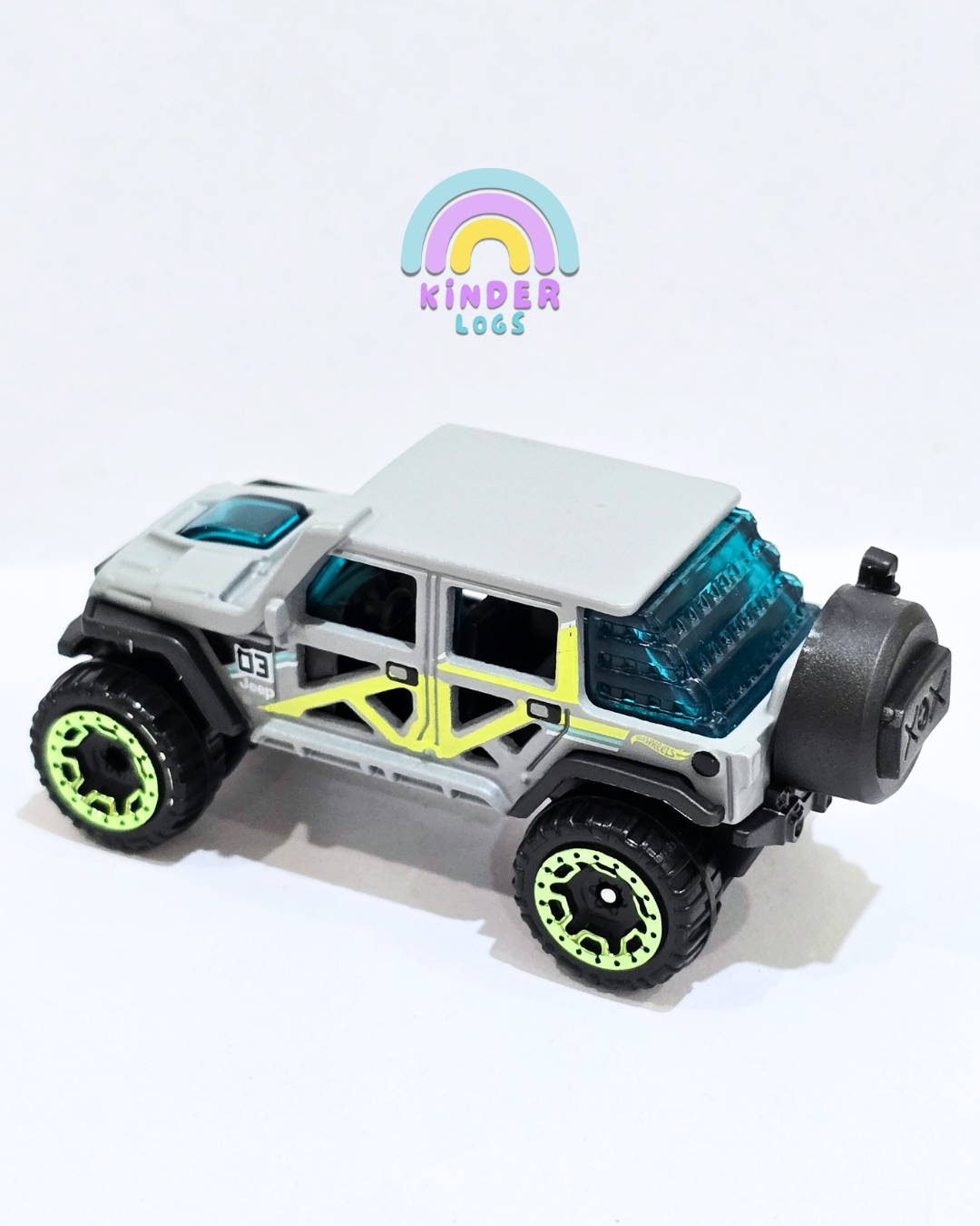 Hot Wheels 2017 Jeep Wrangler - Grey (Uncarded - New)