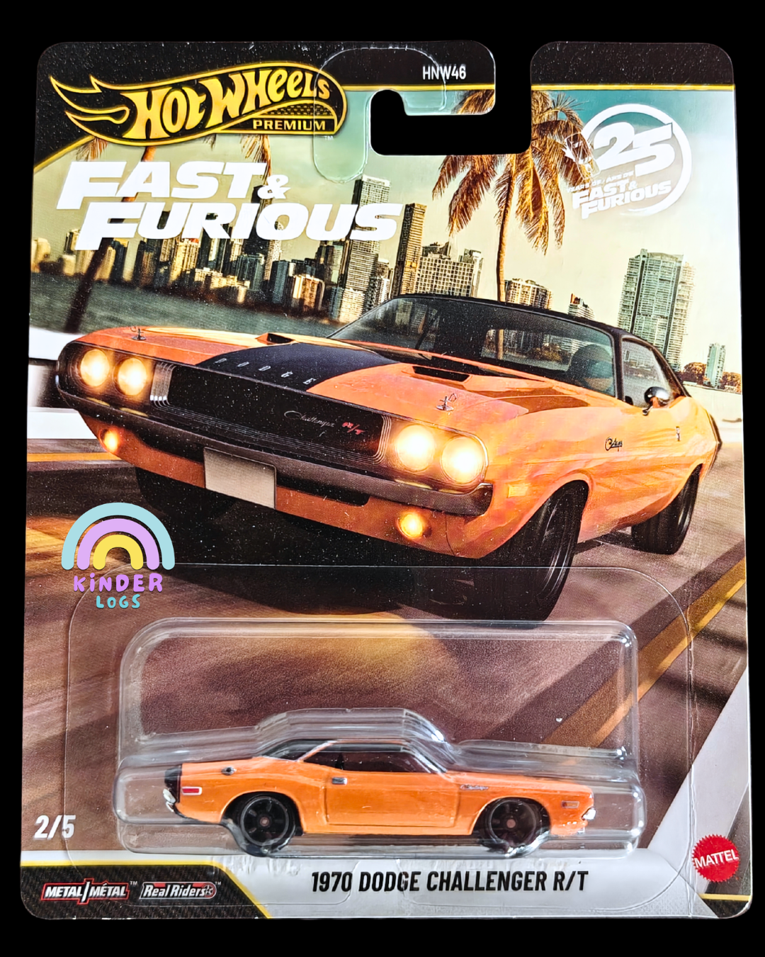 Premium Hot Wheels 1970 Dodge Challenger R/T - Fast & Furious (Imported)
