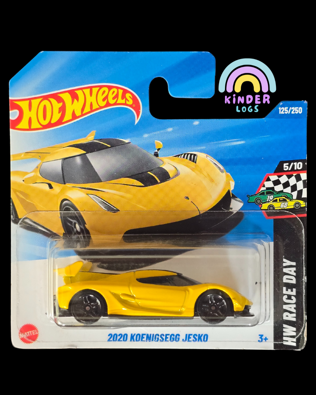 Hot Wheels 2020 Koenigsegg Jesko - Yellow (Imported Short Card)