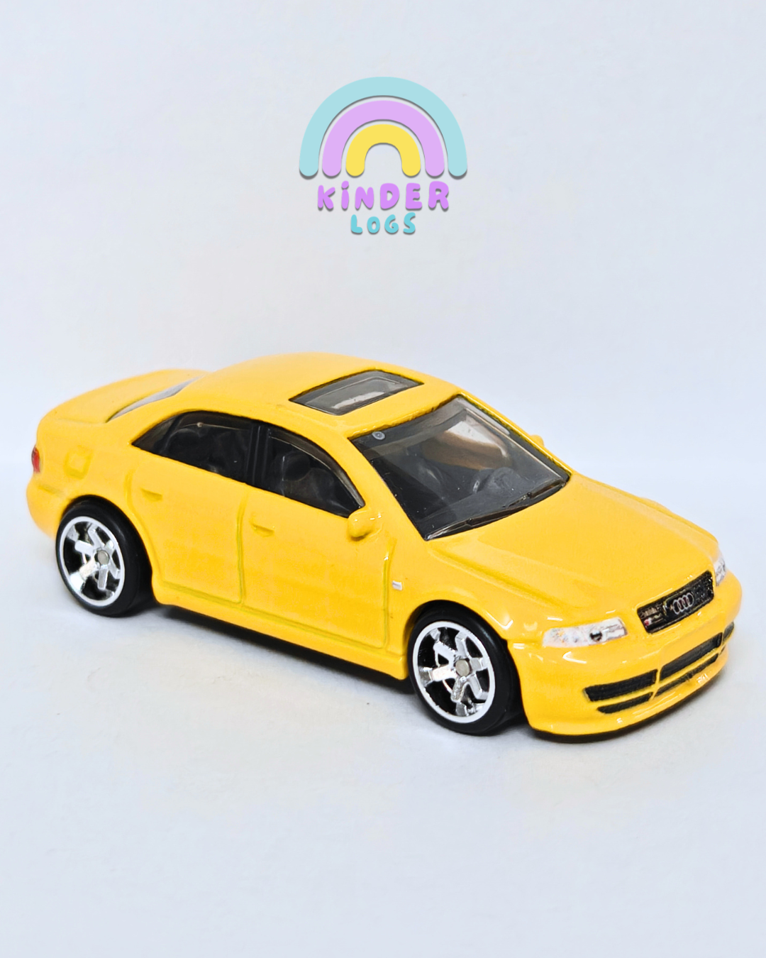 Premium Hot Wheels Audi S4 Quattro - Yellow (Uncarded - New)