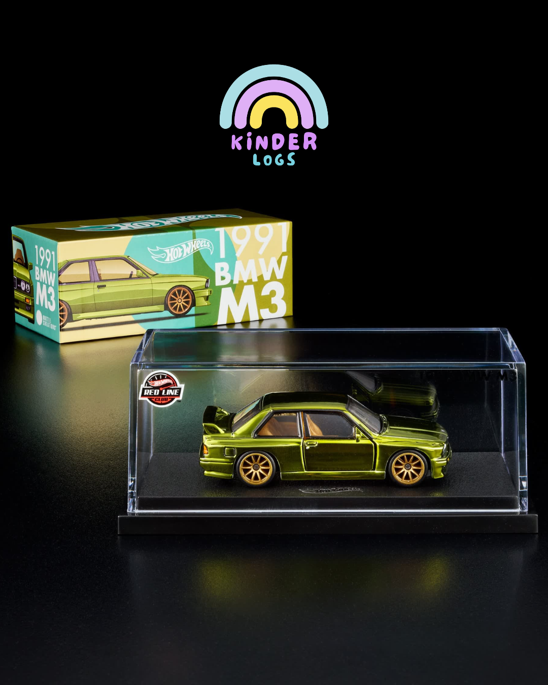 RLC Hot Wheels 1991 BMW M3 (Spectraflame Oilve)