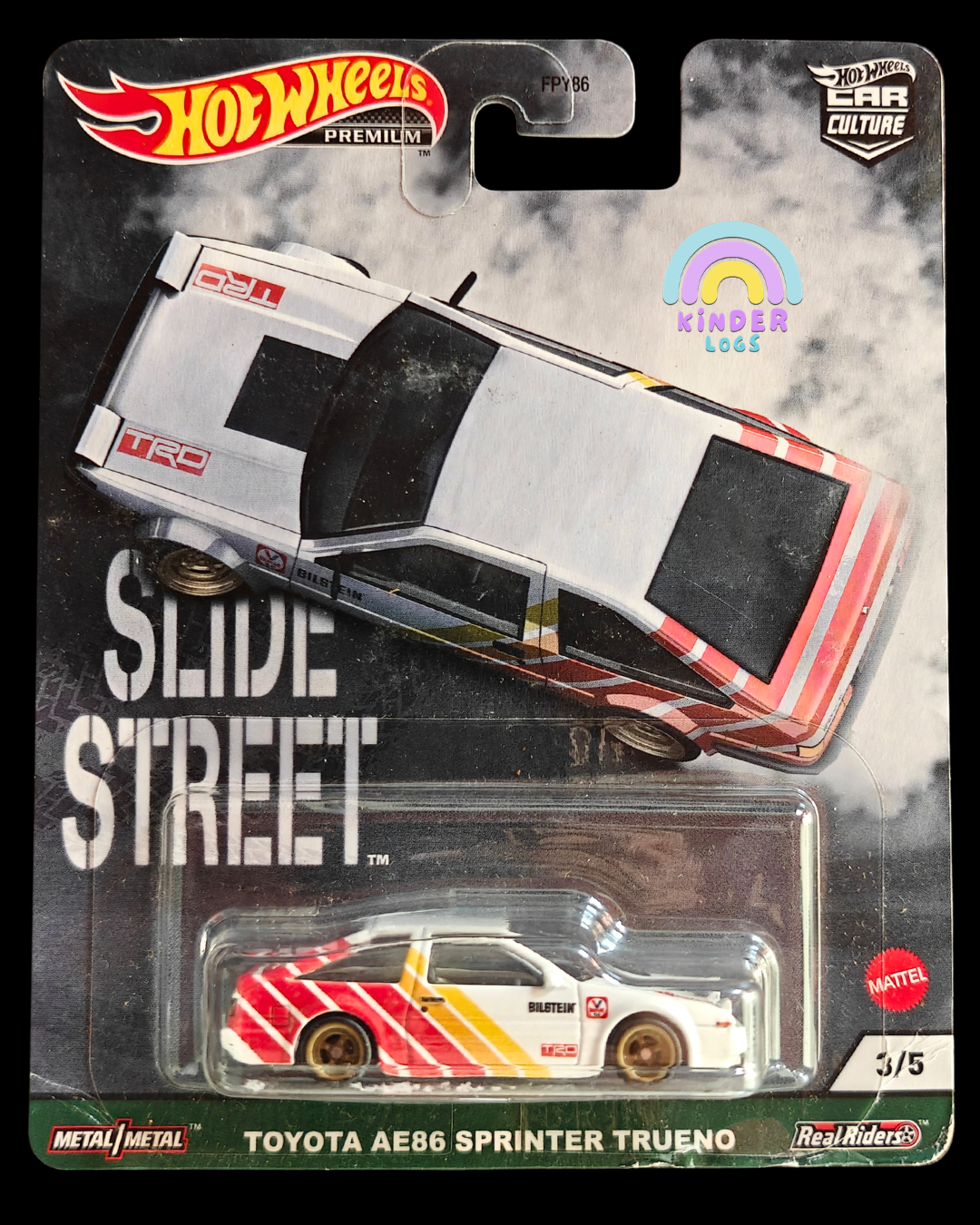 Premium Hot Wheels Toyota AE86 Sprinter Trueno - Slide Street (Imported)