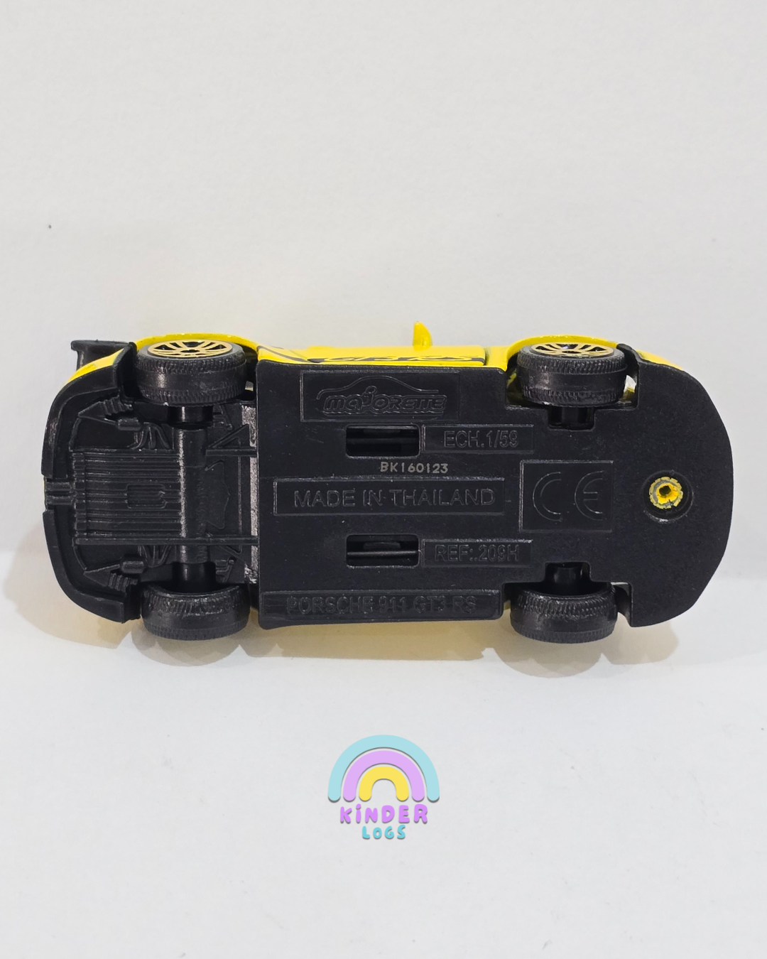 Majorette Porsche 911 GT3 RS - Yellow Color (Uncarded)