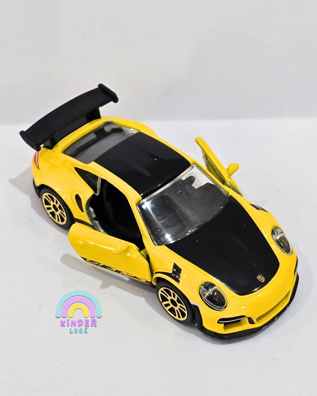 Majorette Porsche 911 GT3 RS - Yellow Color (Uncarded)