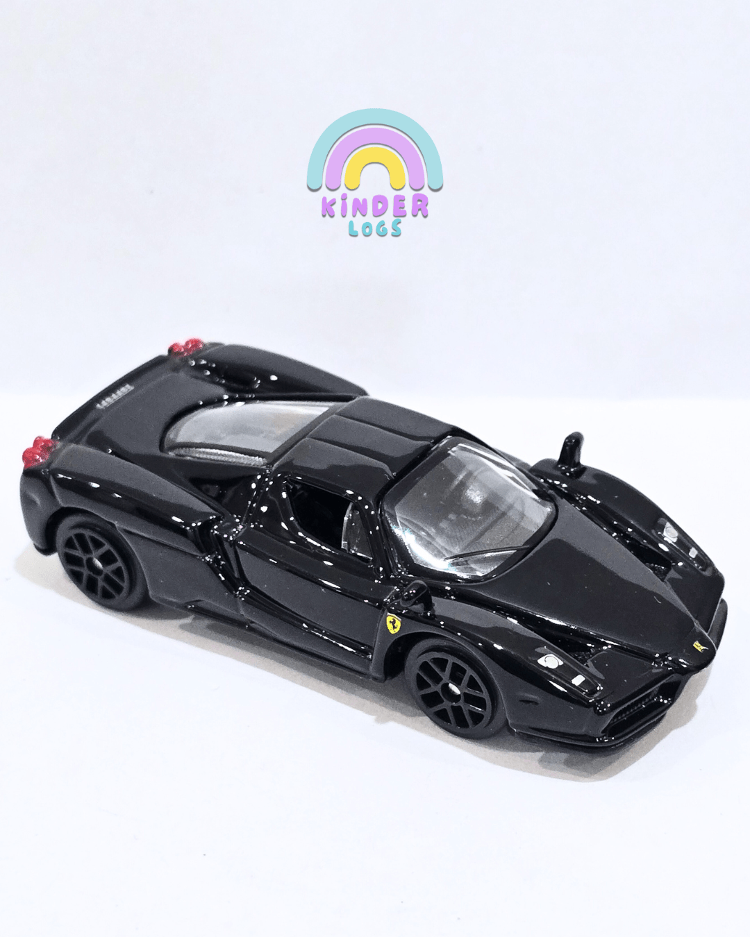 Bburago Enzo Ferrari 1/64 - Black (Uncarded With Box) - Kinder Logs