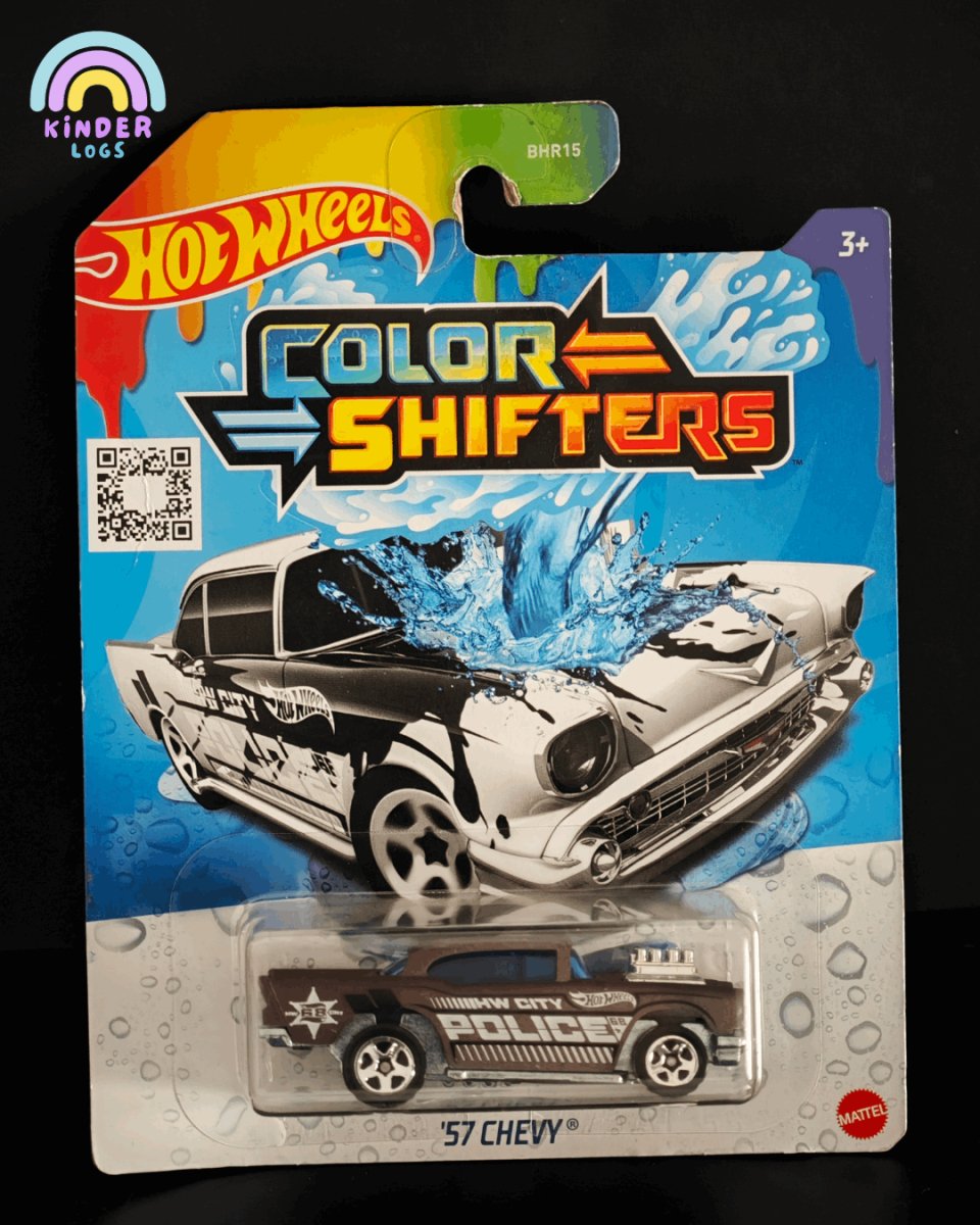 Color Shifter Hot Wheels 1957 Chevrolet Police Car - Kinder Logs