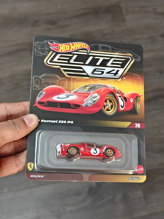 Elite64 Hot Wheels 1967 Ferrari 330 P4 (Imported) - Kinder Logs