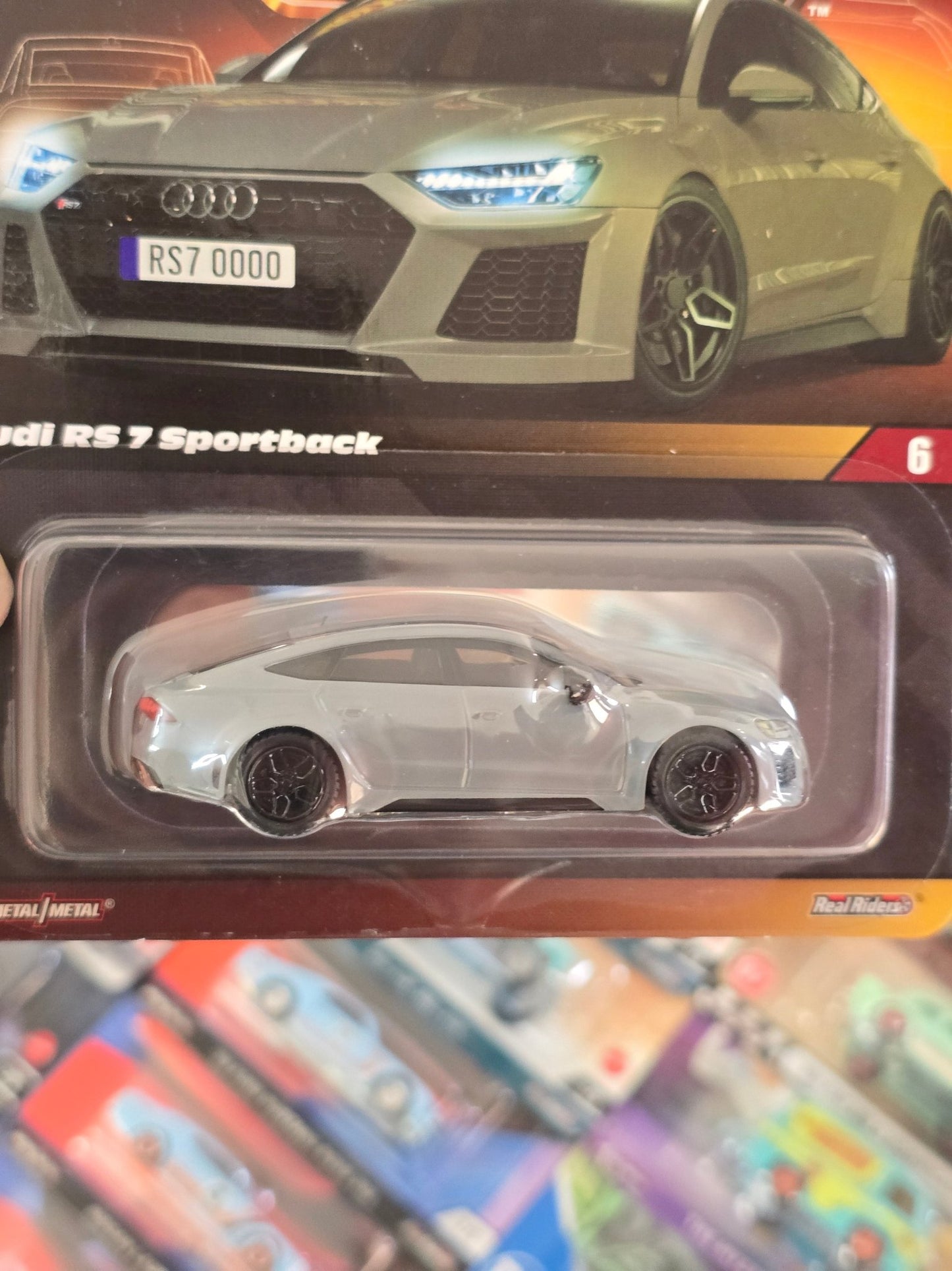 Elite64 Hot Wheels 2021 Audi RS 7 Sportback (Imported) - Kinder Logs