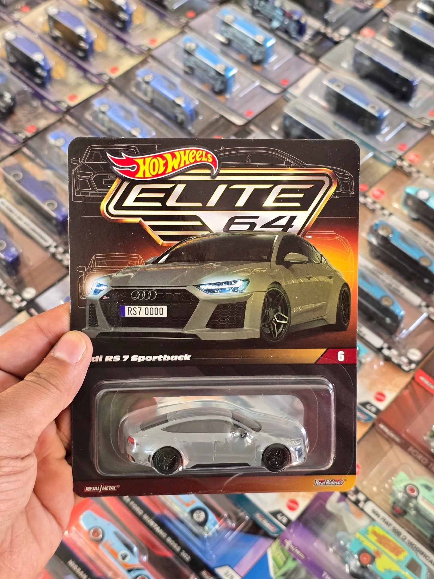Elite64 Hot Wheels 2021 Audi RS 7 Sportback (Imported) - Kinder Logs