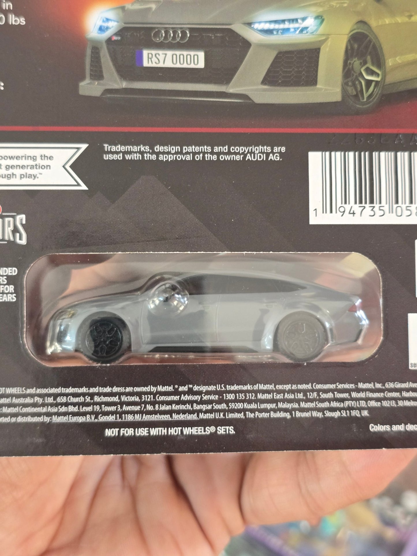Elite64 Hot Wheels 2021 Audi RS 7 Sportback (Imported) - Kinder Logs