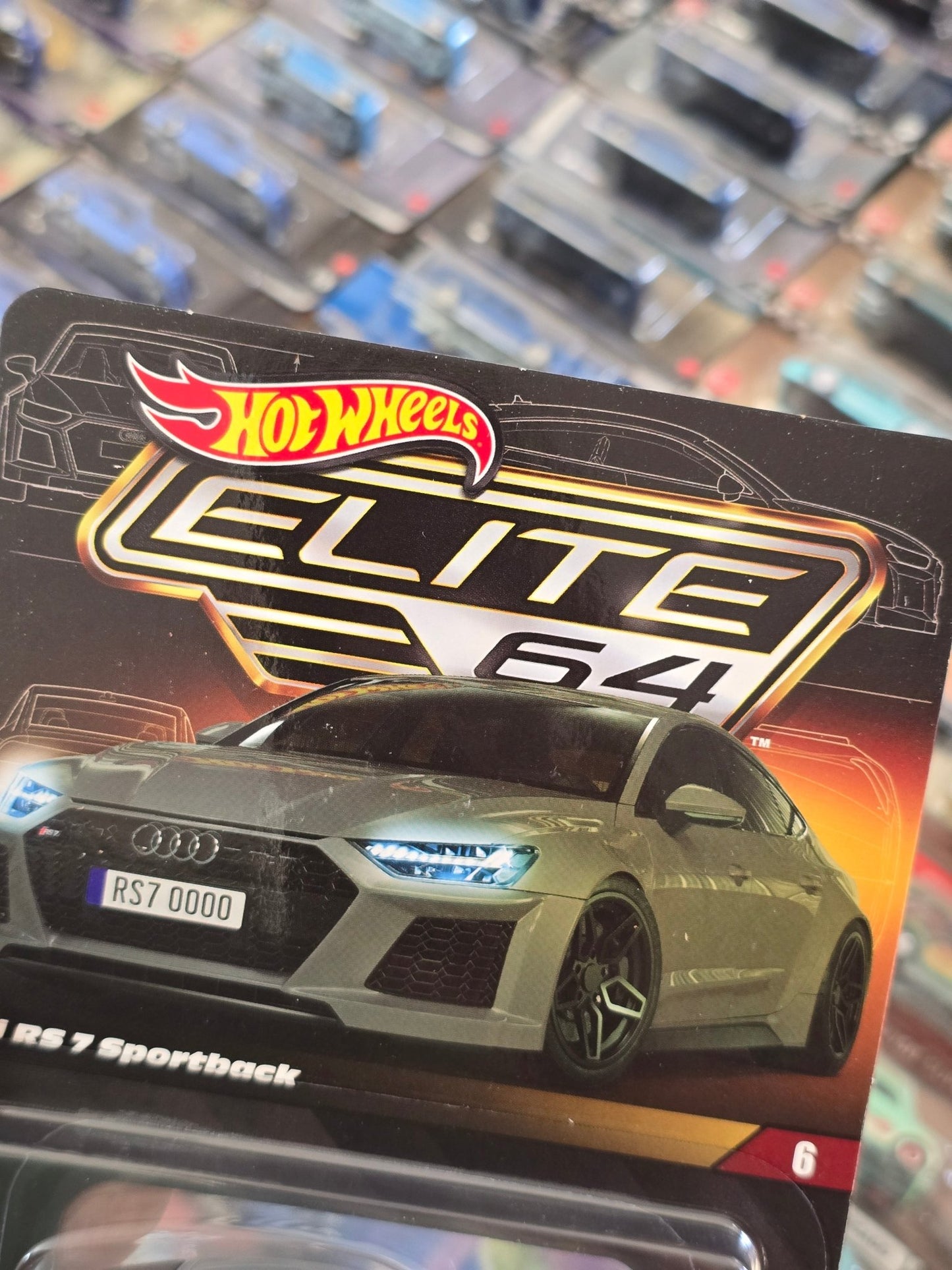 Elite64 Hot Wheels 2021 Audi RS 7 Sportback (Imported) - Kinder Logs