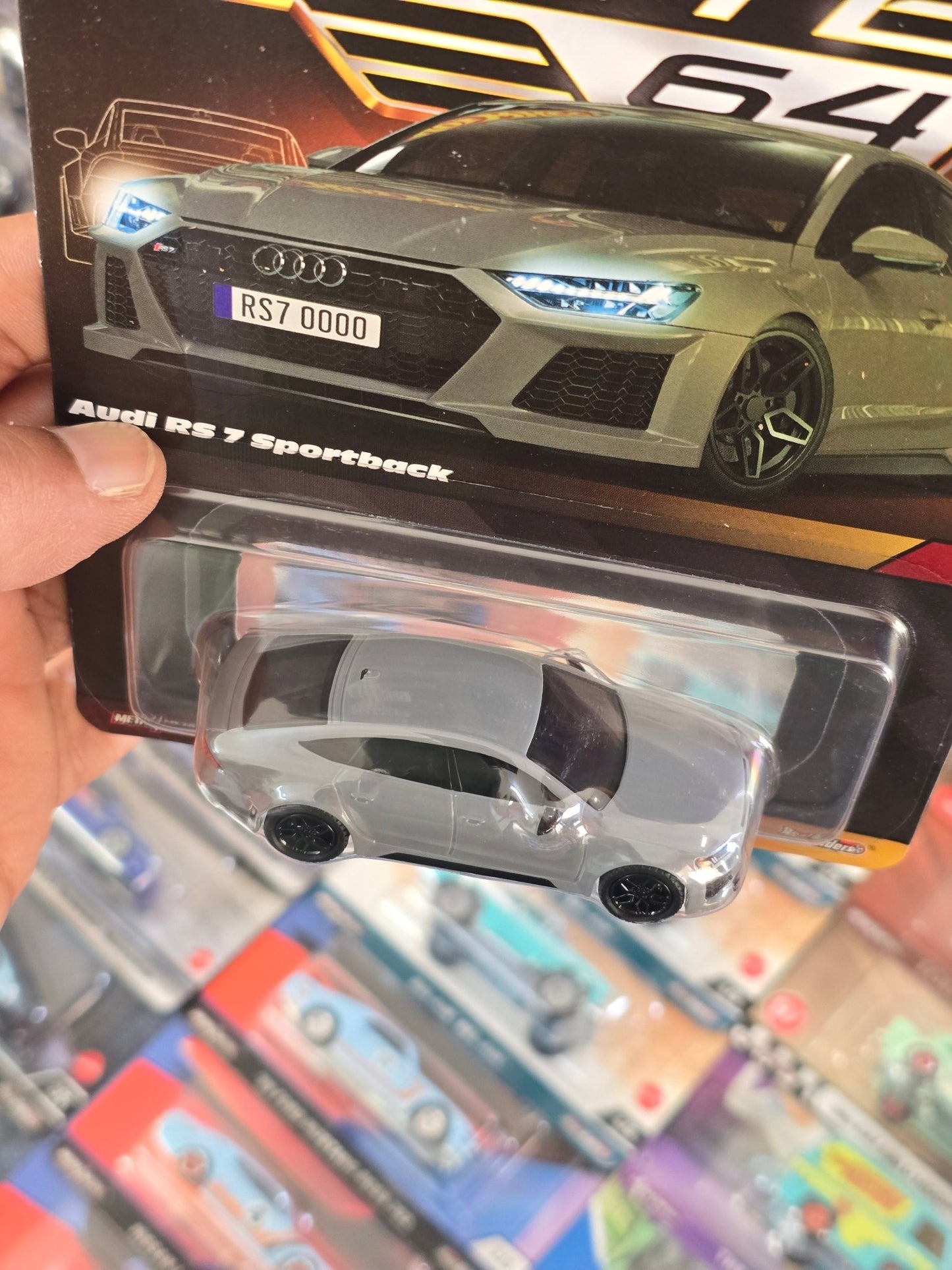 Elite64 Hot Wheels 2021 Audi RS 7 Sportback (Imported) - Kinder Logs