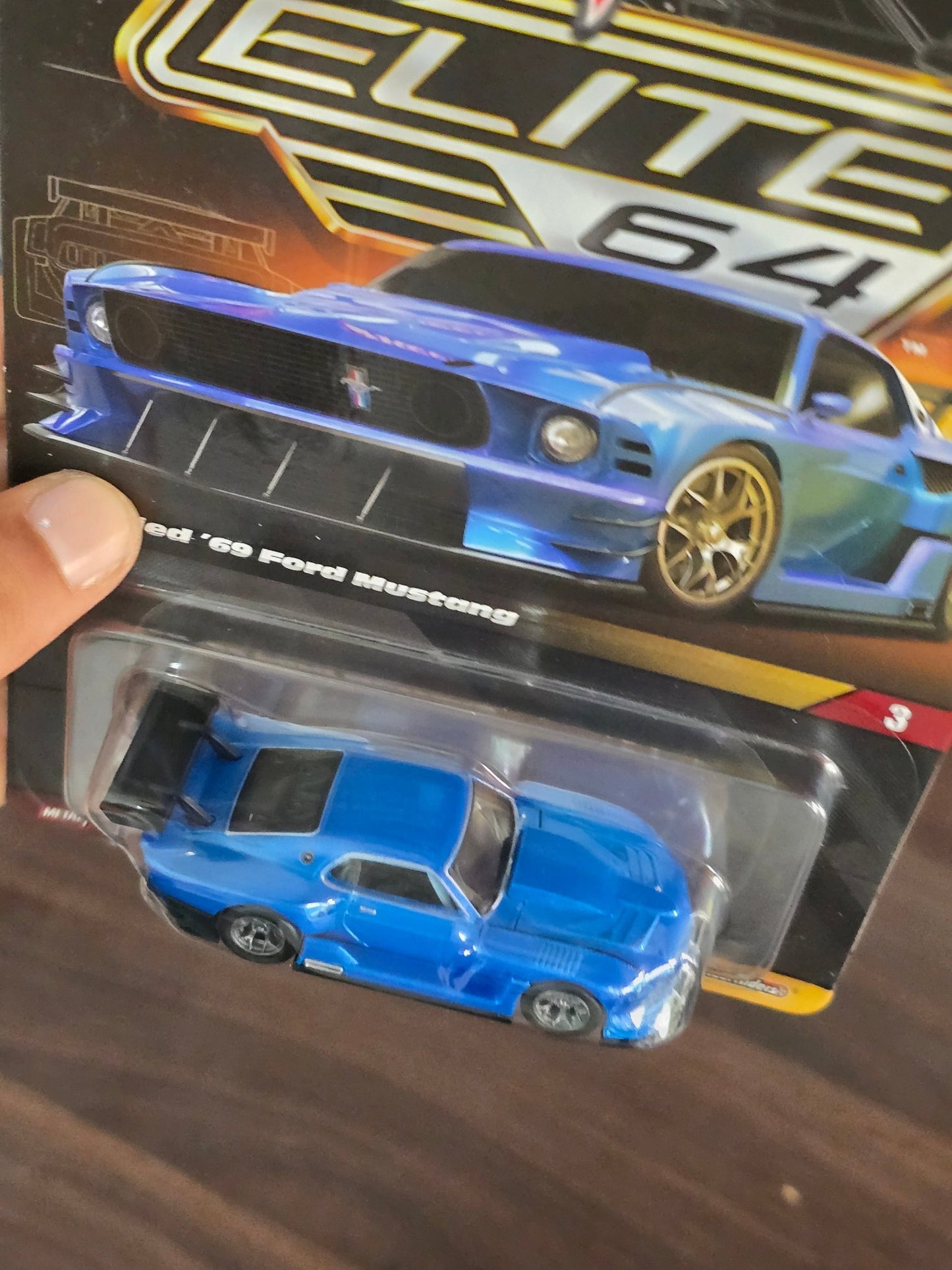 Elite64 Hot Wheels Modified 1969 Ford Mustang (Imported) - Kinder Logs