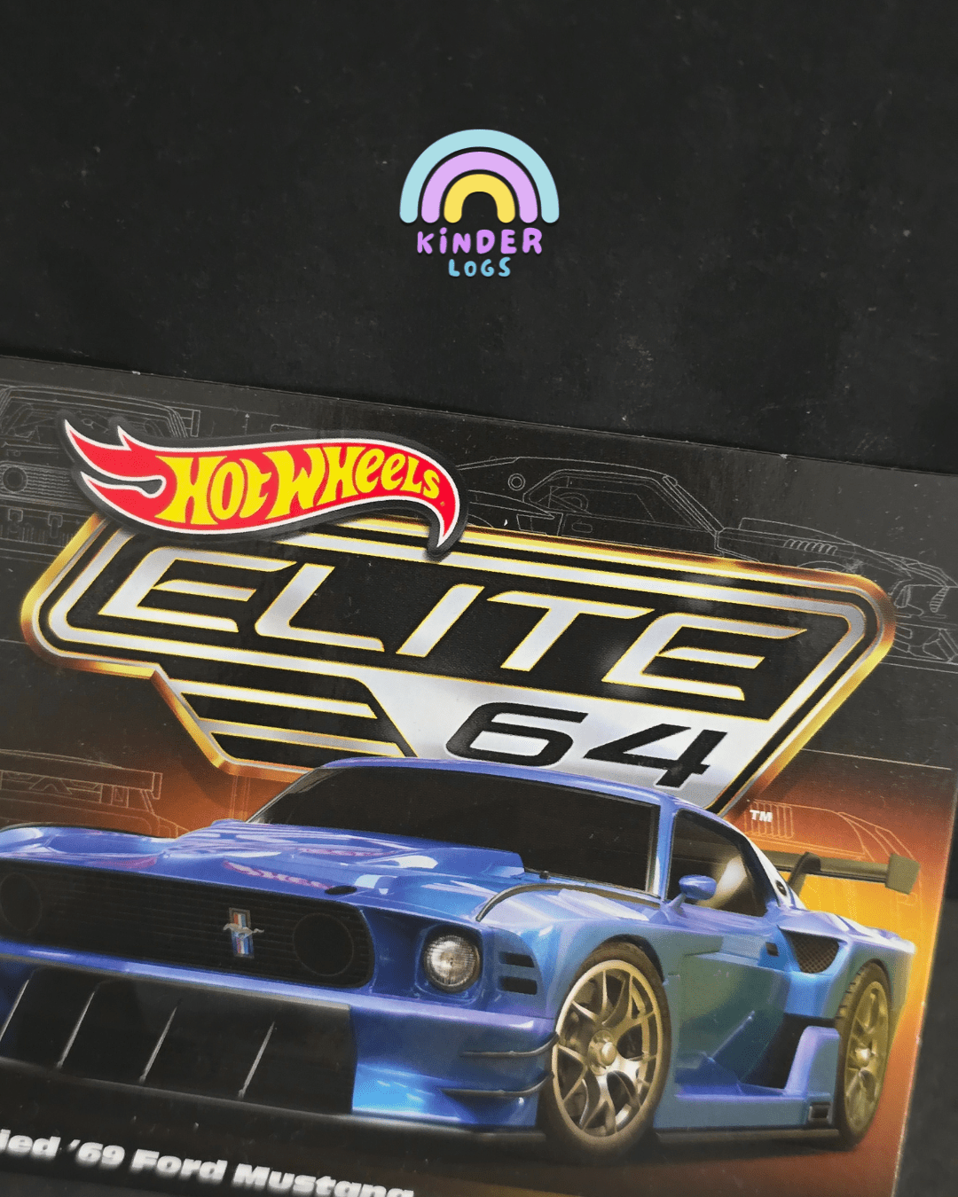 Elite64 Hot Wheels Modified 1969 Ford Mustang (Imported) - Kinder Logs