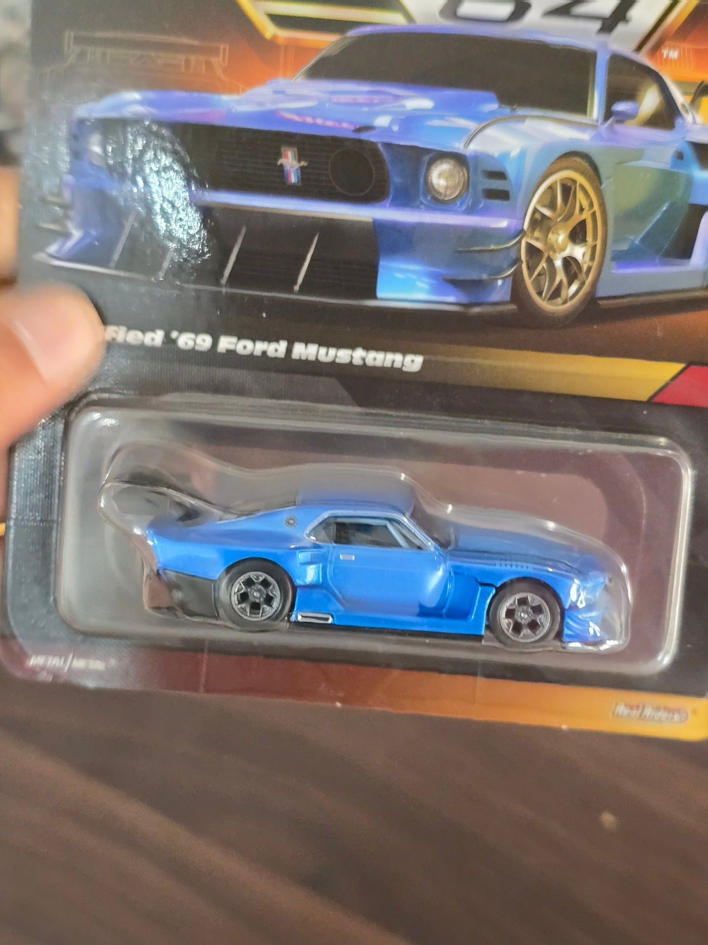 Elite64 Hot Wheels Modified 1969 Ford Mustang (Imported) - Kinder Logs