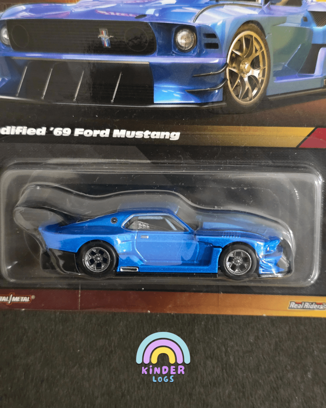 Elite64 Hot Wheels Modified 1969 Ford Mustang (Imported) - Kinder Logs