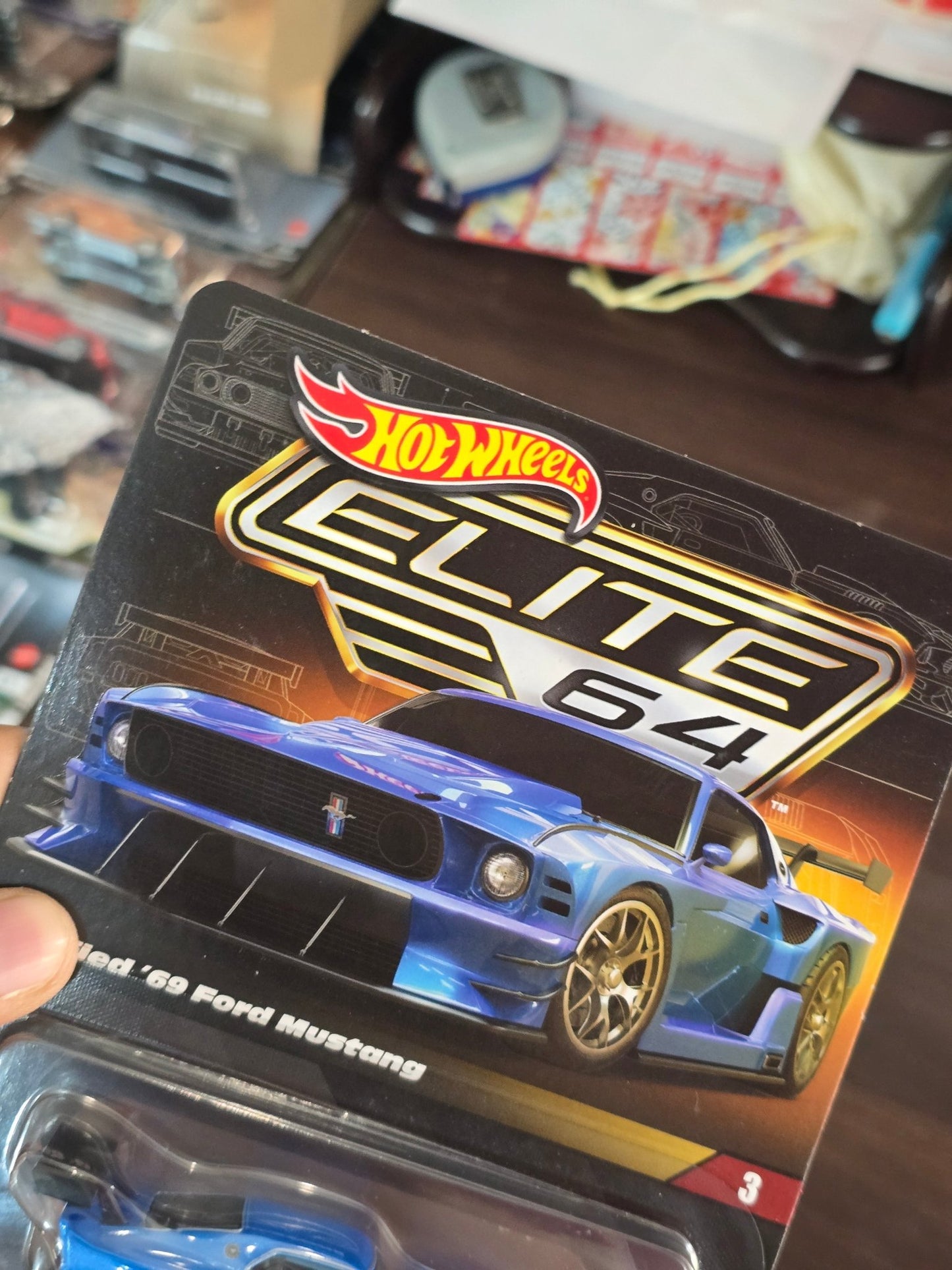 Elite64 Hot Wheels Modified 1969 Ford Mustang (Imported) - Kinder Logs