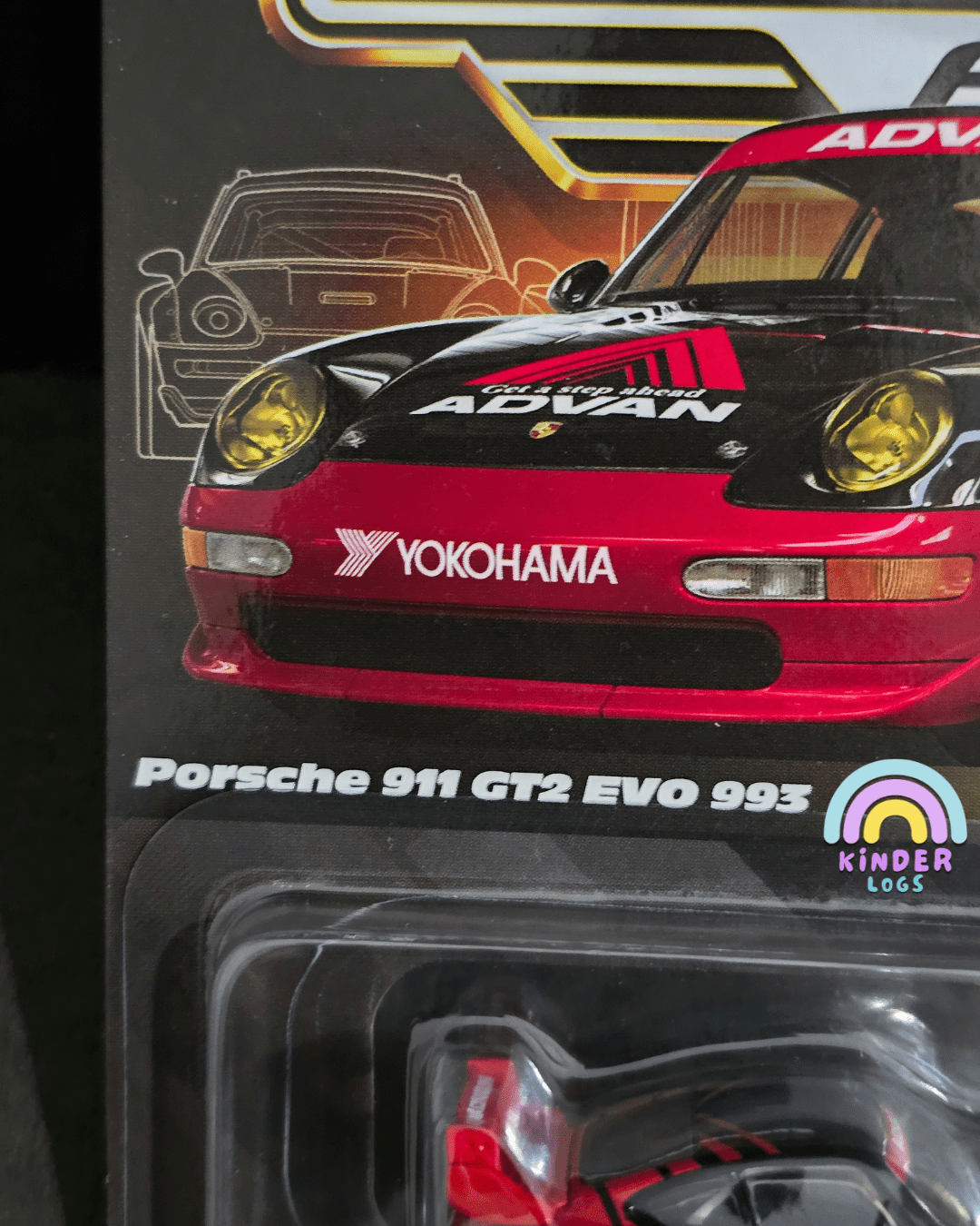 Elite64 Hot Wheels Porsche 911 GT2 EVO 993 (Imported) - Kinder Logs